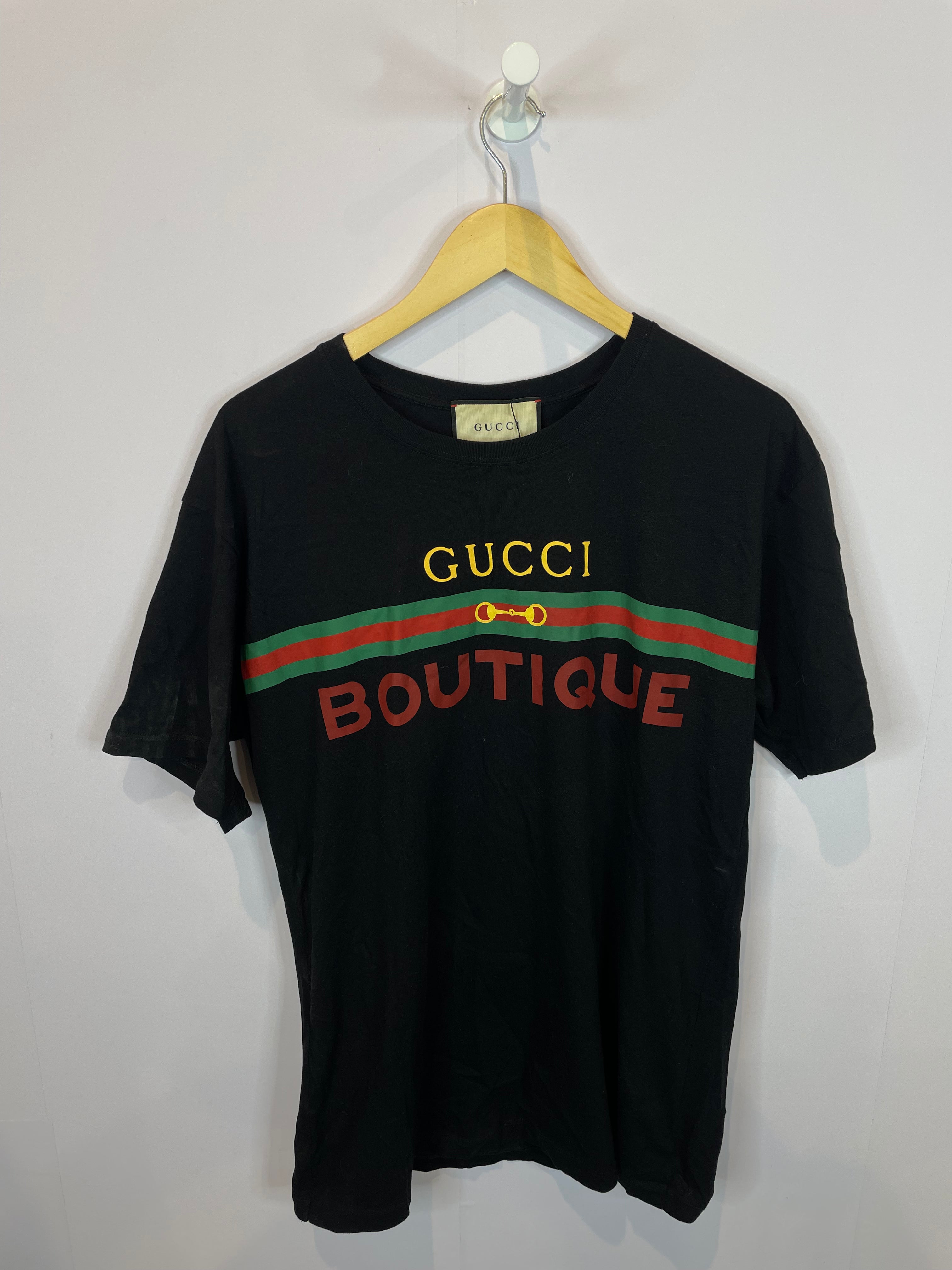 Gucci Boutique Tee Black Used Large