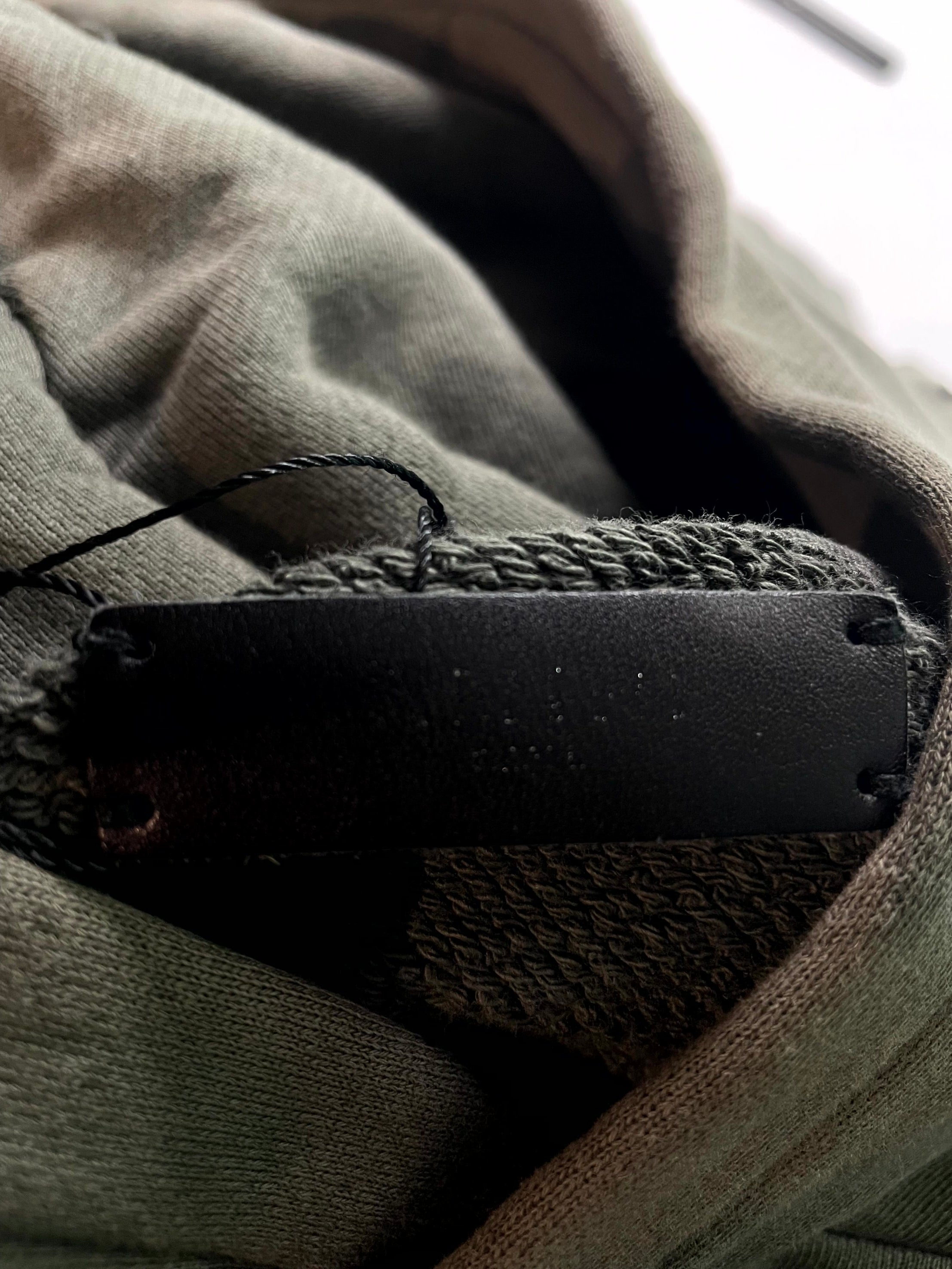 Amiri Military Patchwork Olive Hoodie