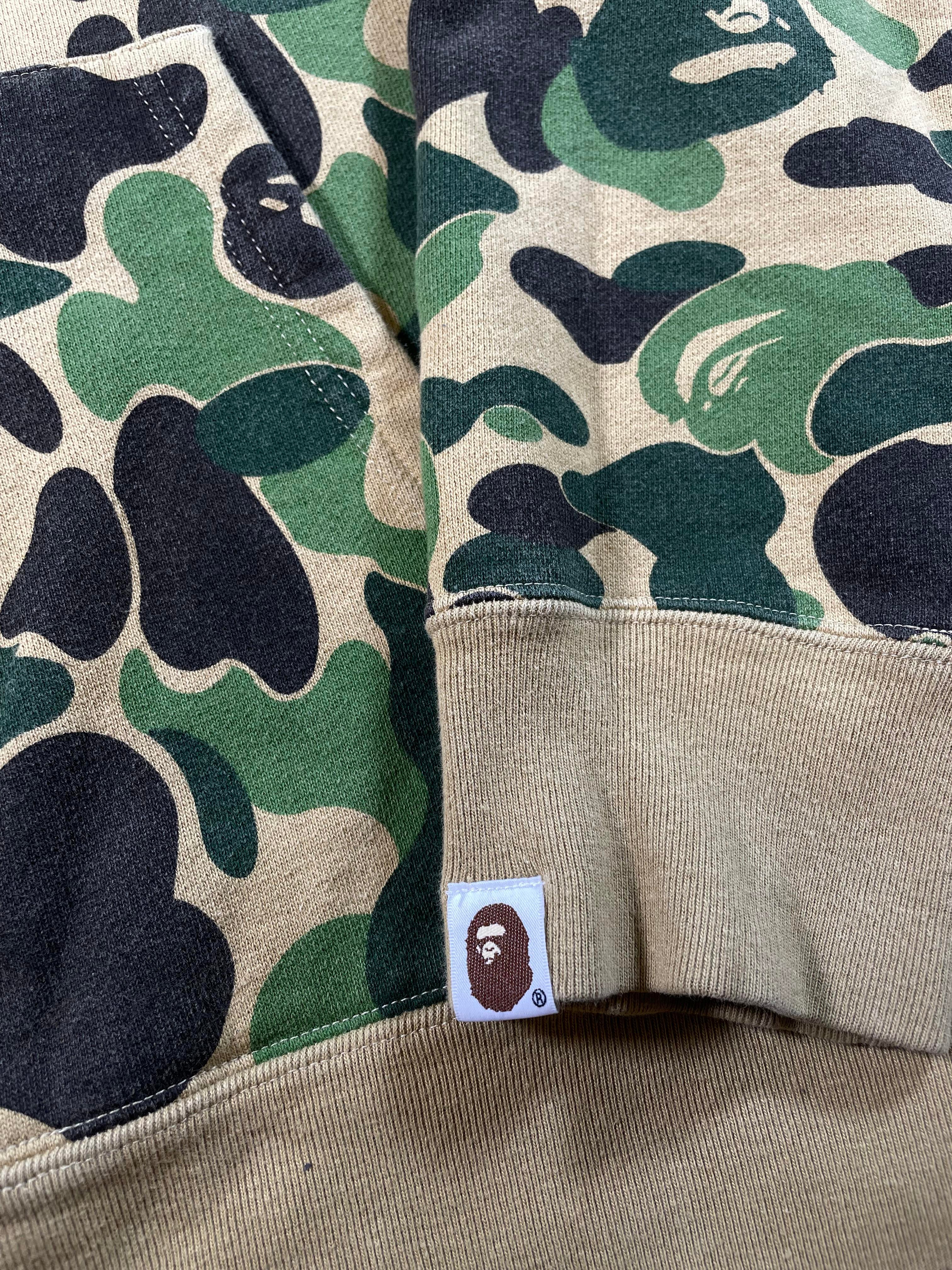 BAPE Shark Green Camo Zip Up Hoodie
