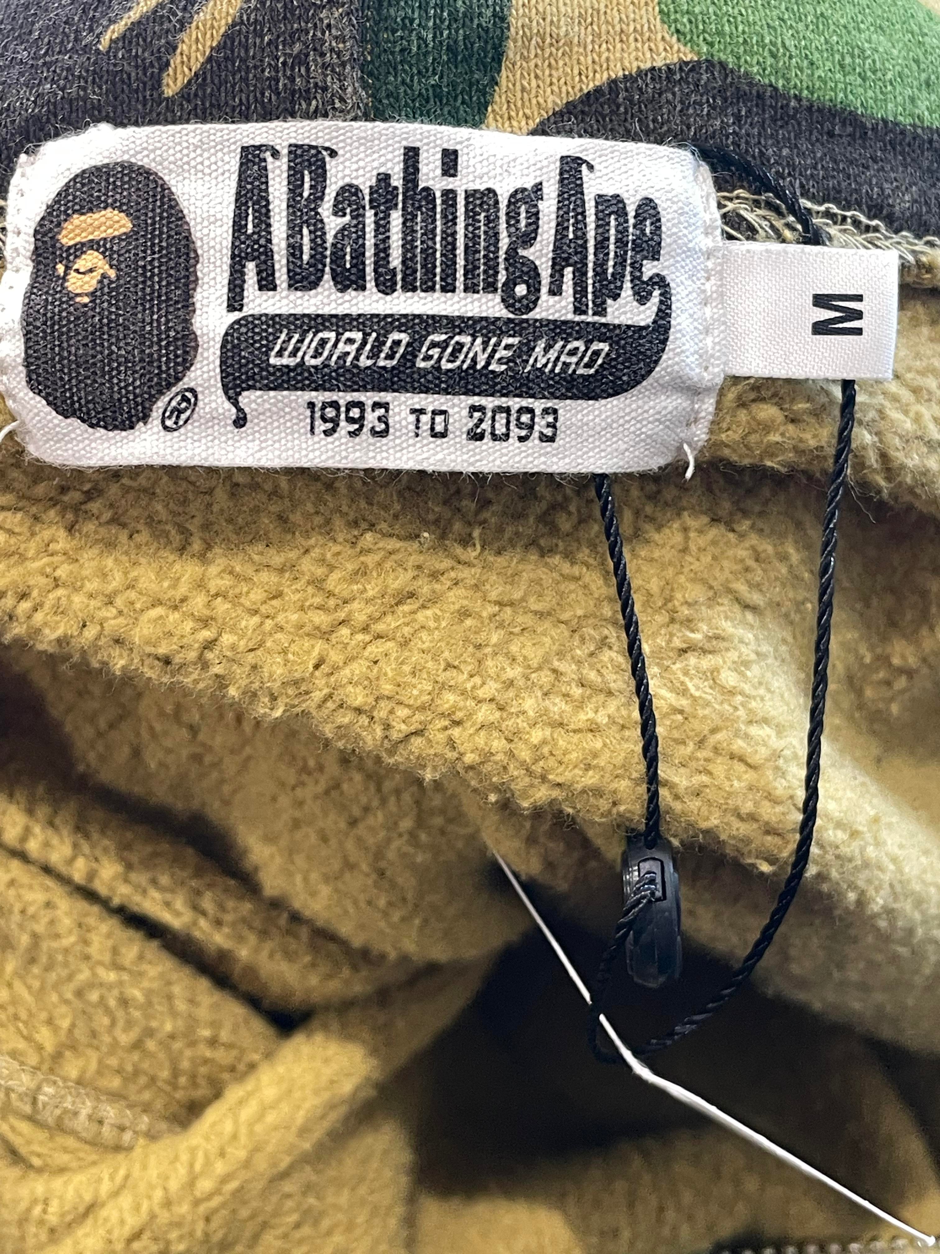 BAPE Shark Green Camo Zip Up Hoodie