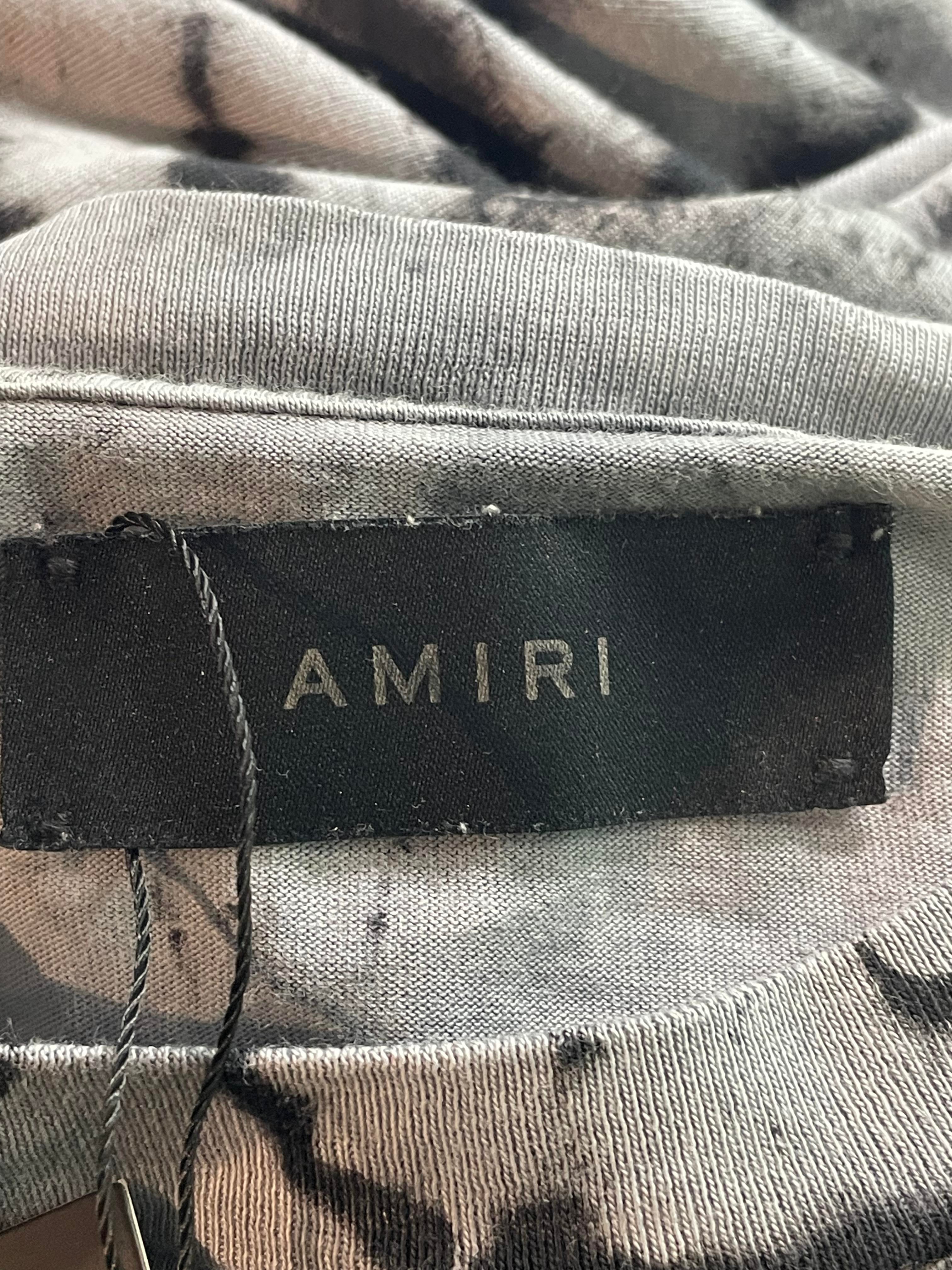 Amiri 'Crystal Ball' Grey Tee