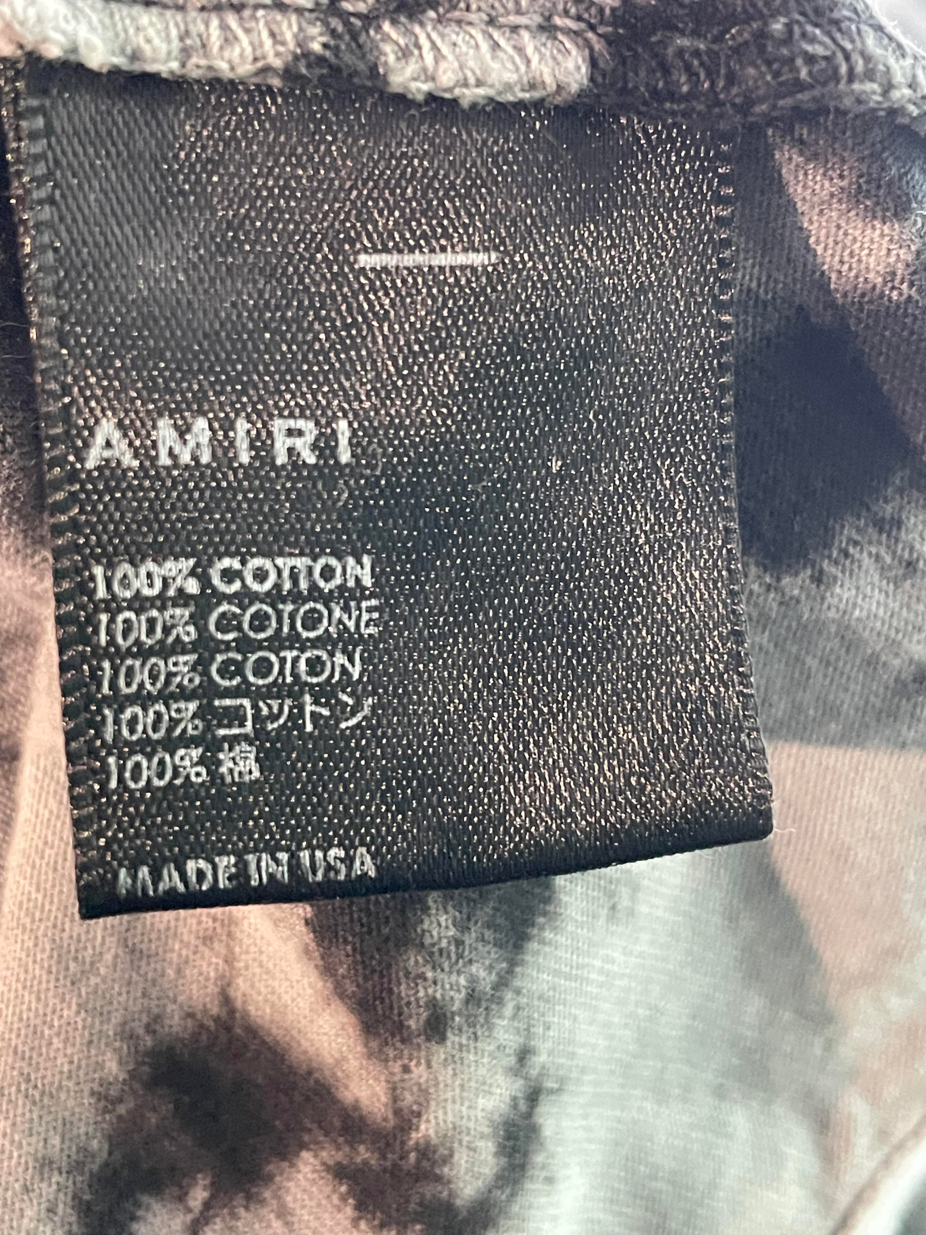 Amiri 'Crystal Ball' Grey Tee