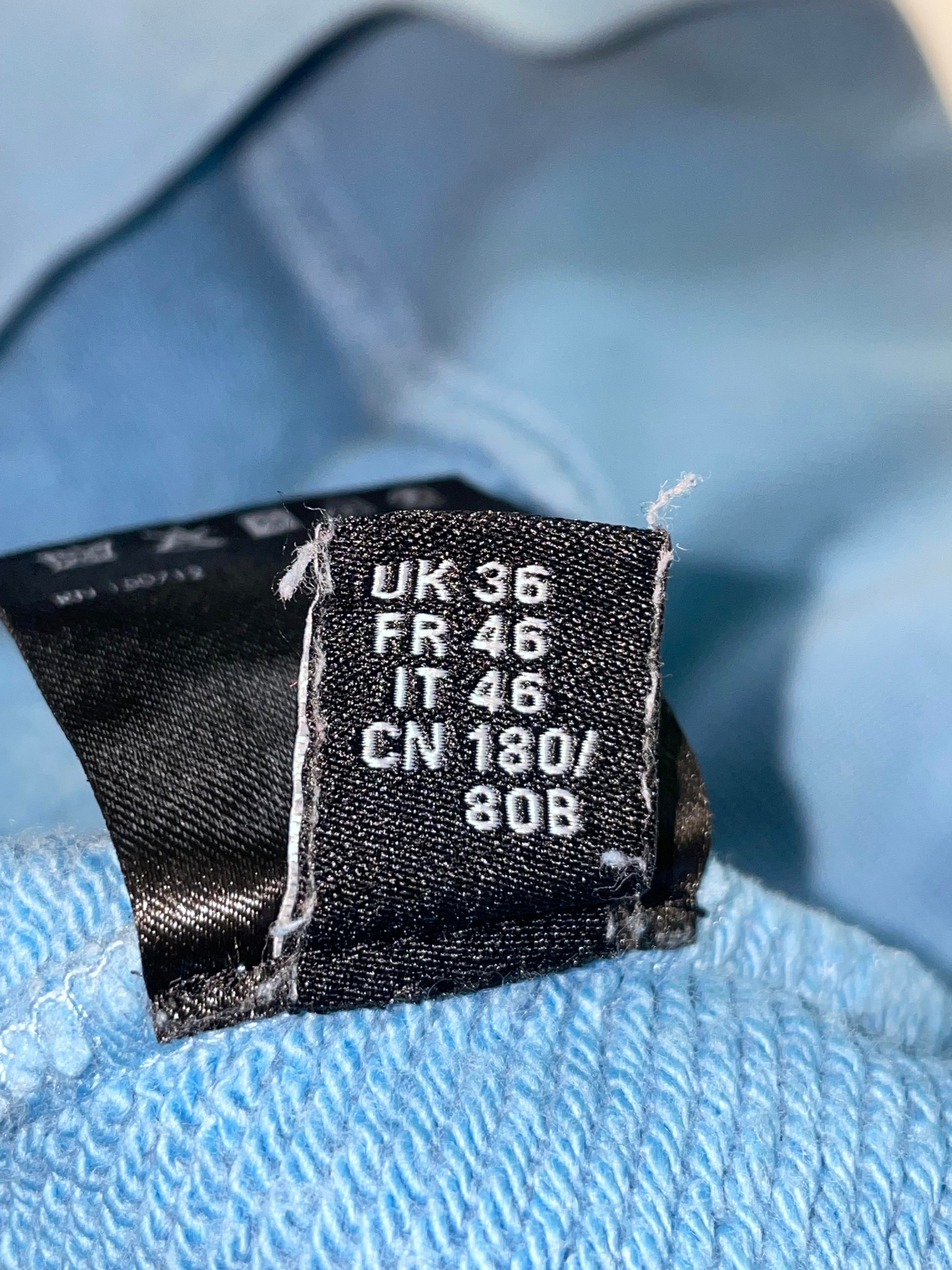 Amiri 'Ma Circle Logo' Baby Blue & Gold Hoodie