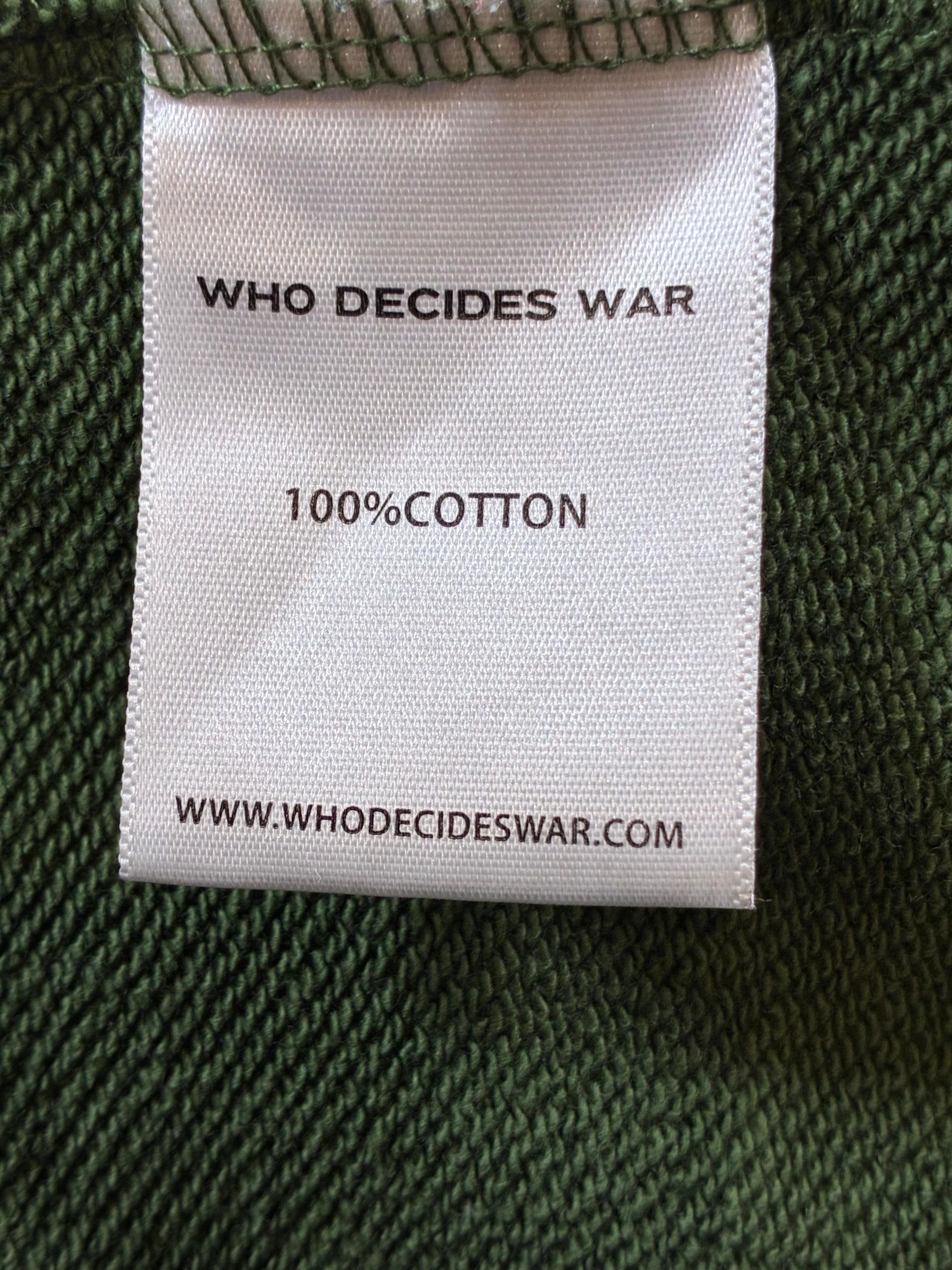 Who Decides War 'Politics As Usual' Green Hoodie