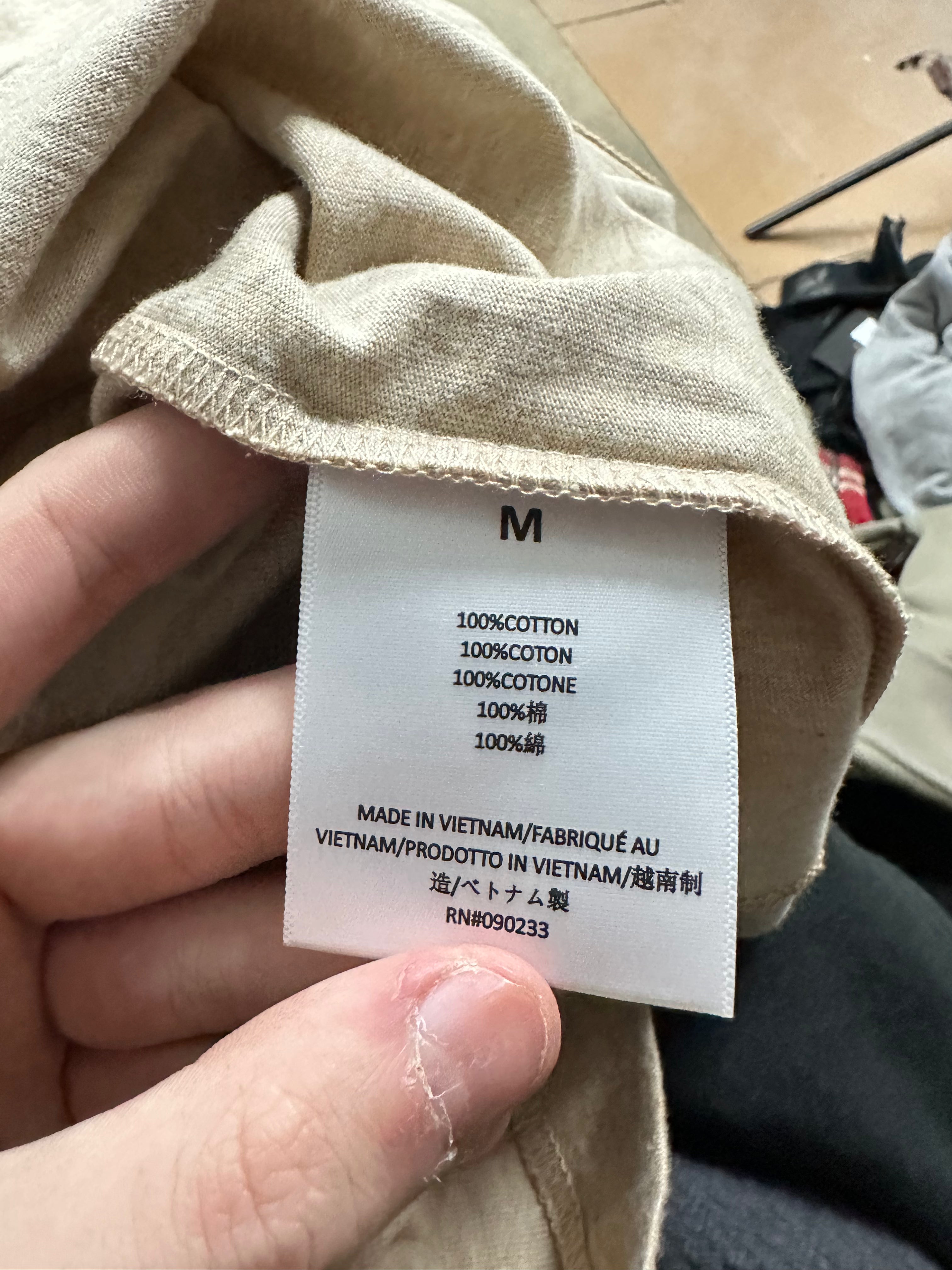 Essentials Tee Gold Heather Medium New