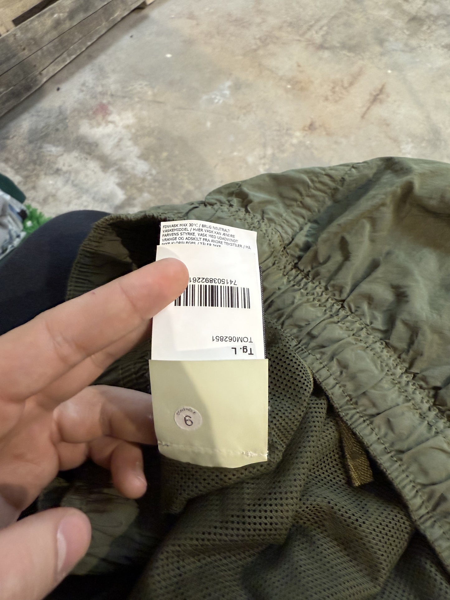 Stone Island Swim Trunks Olive Used Large
