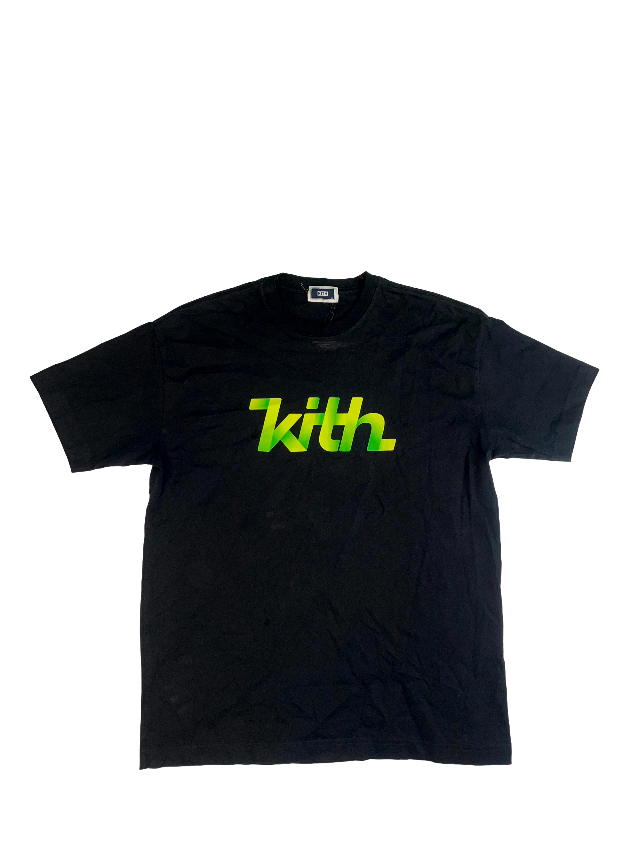 Kith Chest Logo Black & Green Tee