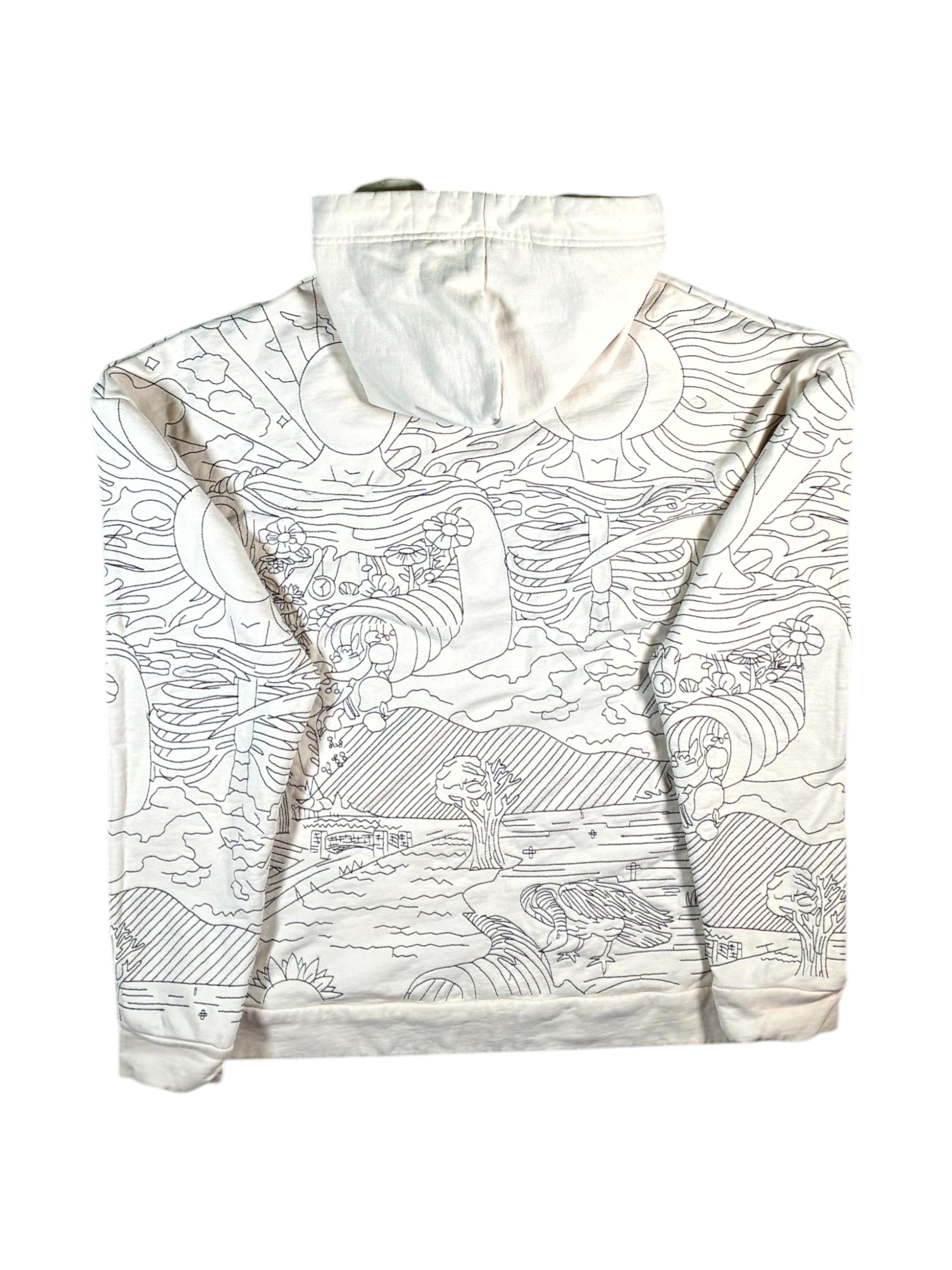 Who Decides War Duality Cream Hoodie