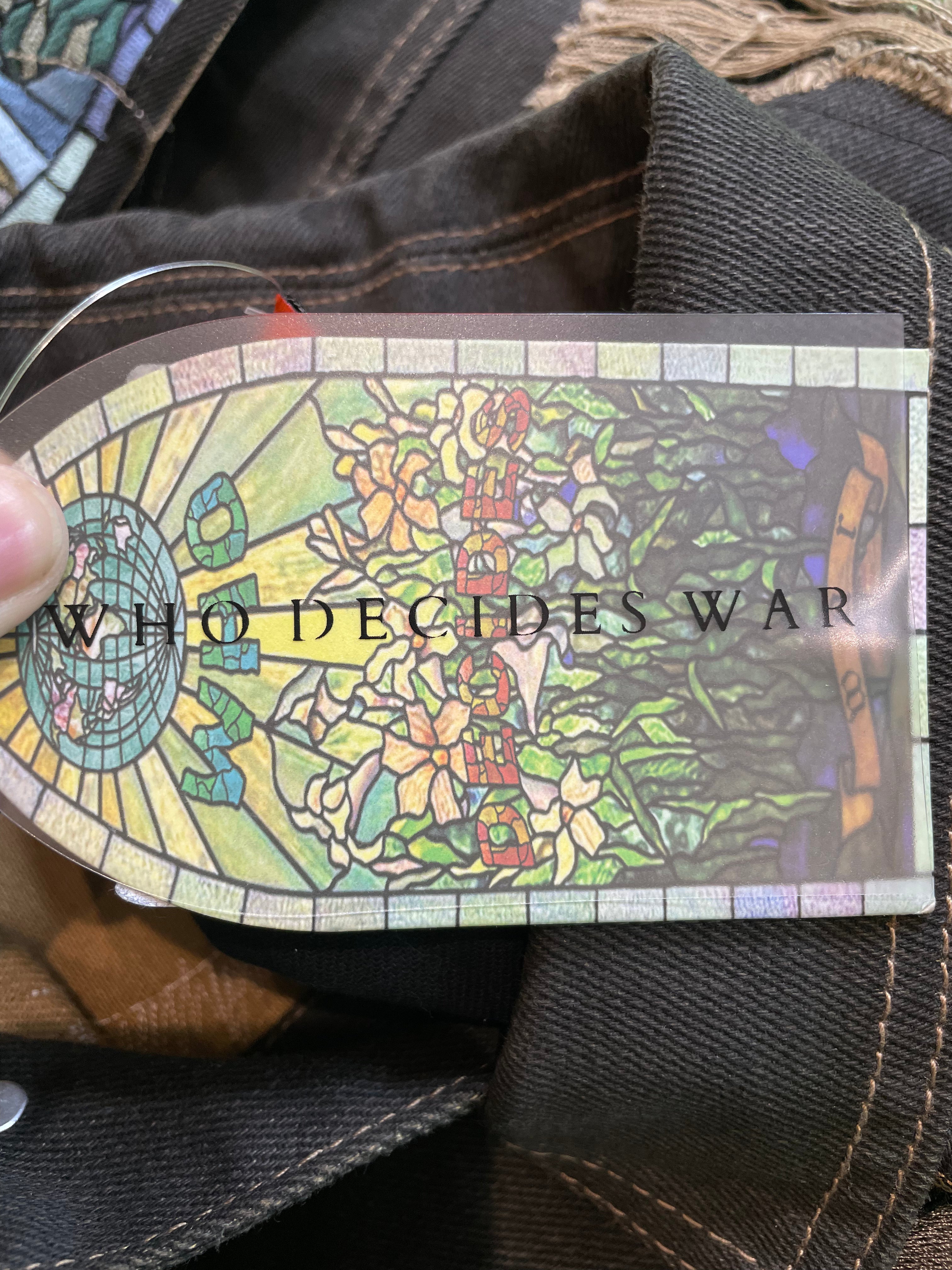 Who Decides War x Barriers 'Coal' Monument Denim Jacket