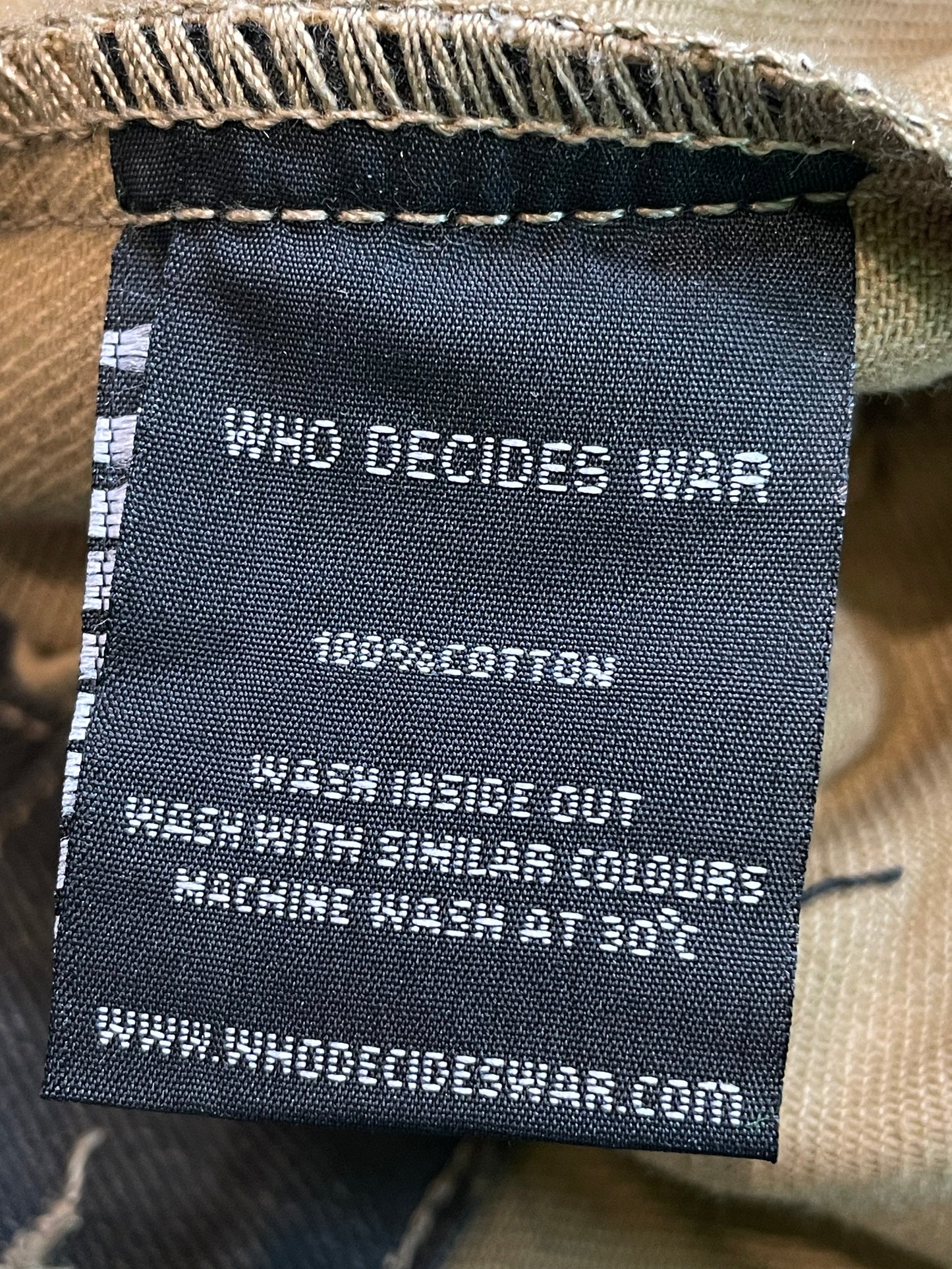 Who Decides War x Barriers Monument Denim Jacket 'Coal'