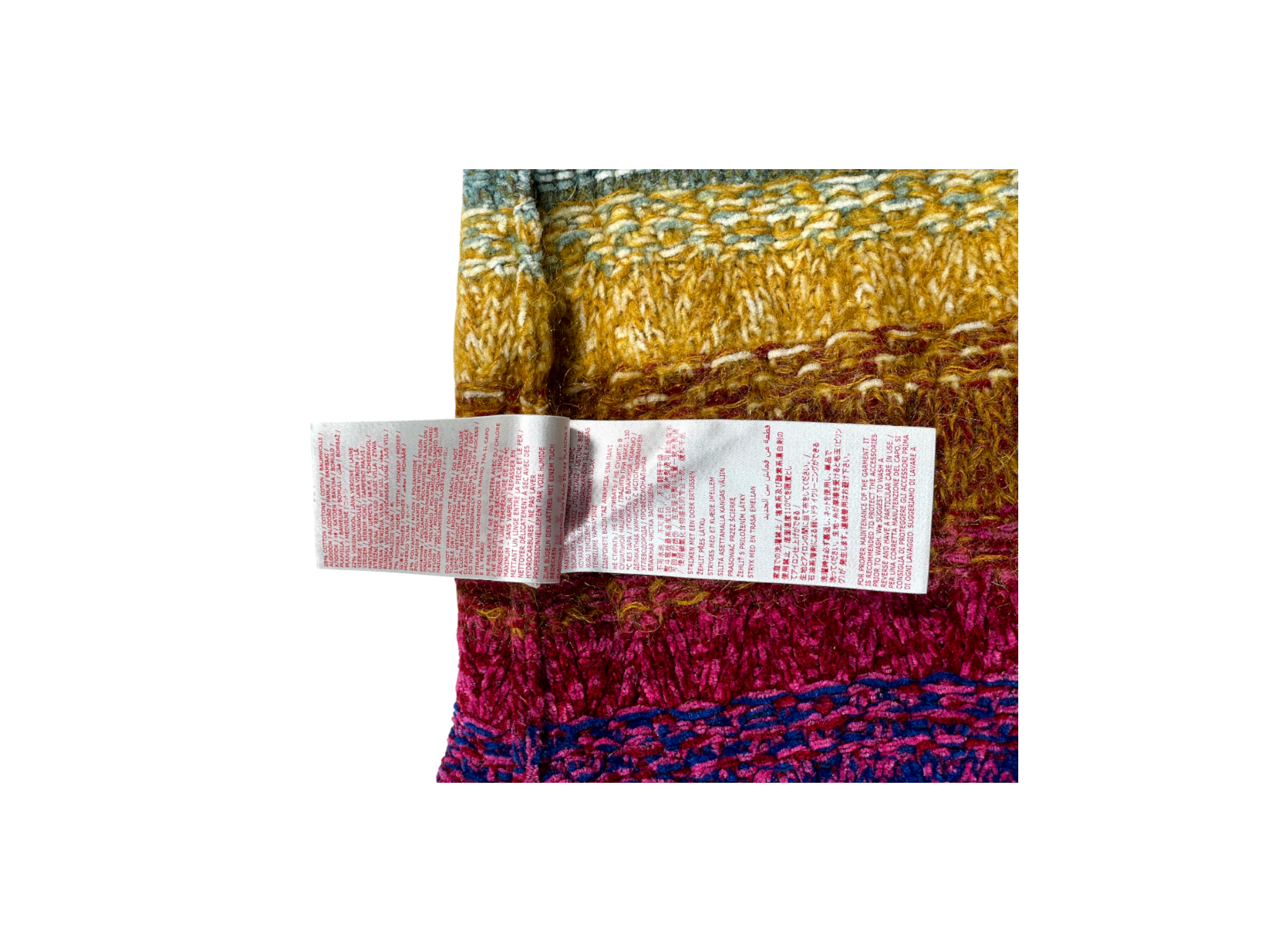 Marni Mohair Crewneck Multicolor Sweatshirt