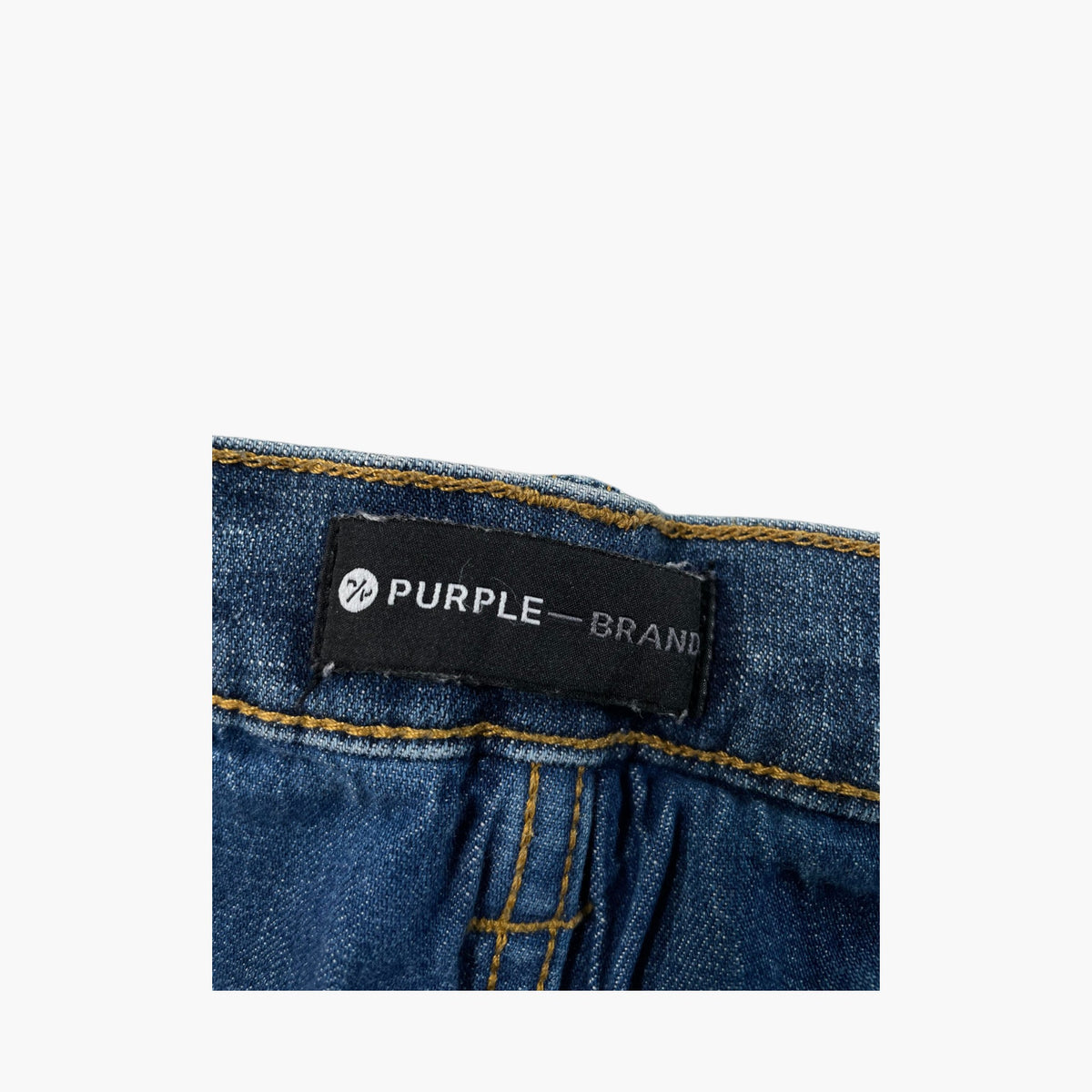Purple Brand Paint Drip Dark Wash Jeans