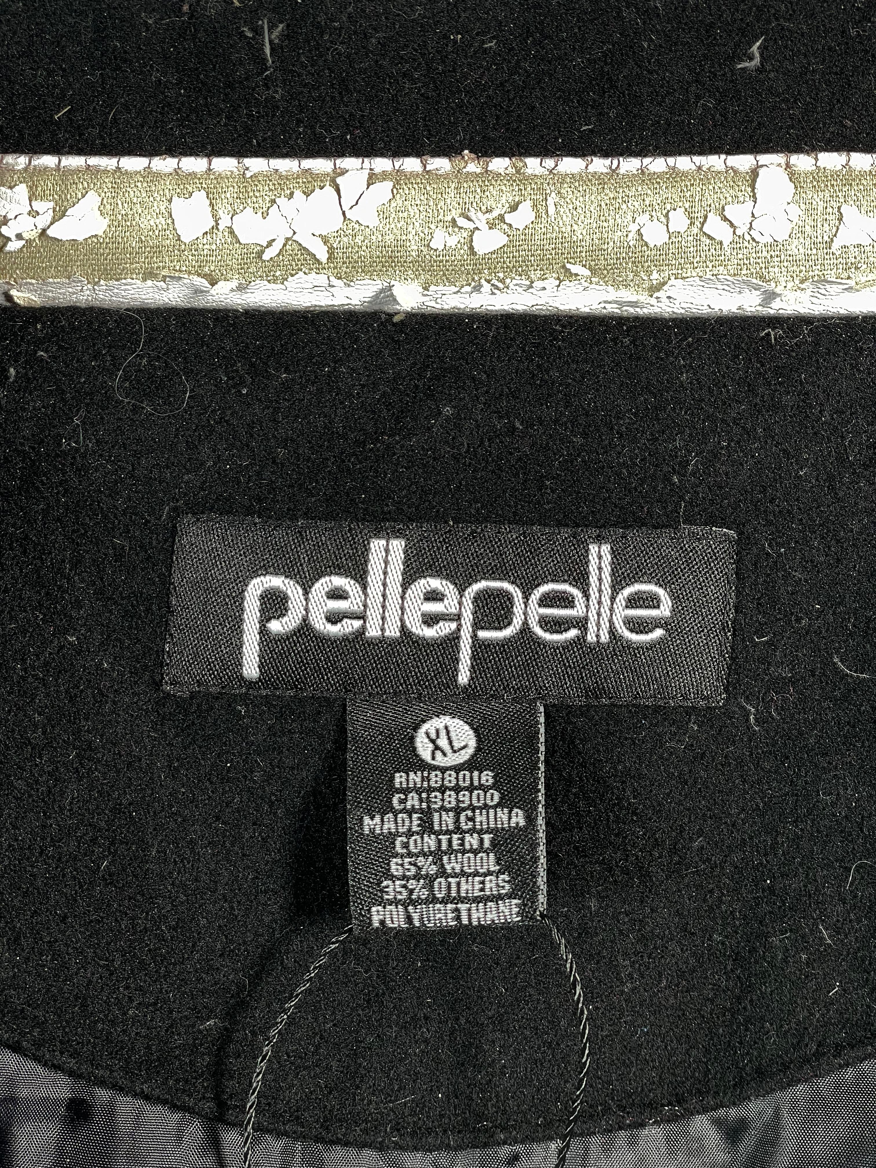 Pelle Pelle Studded Black Red & White Varsity Jacket