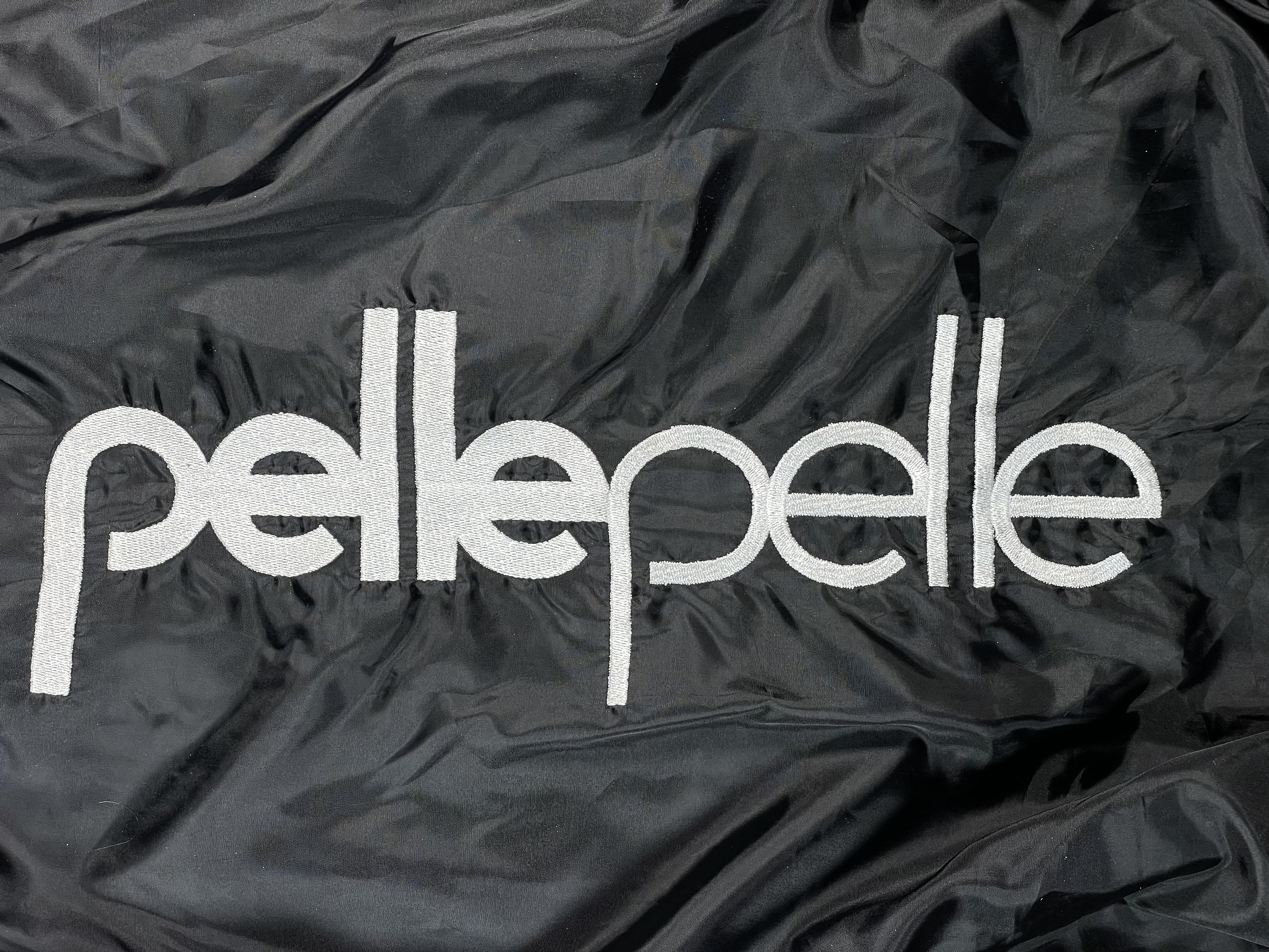 Pelle Pelle Studded Black Red & White Varsity Jacket