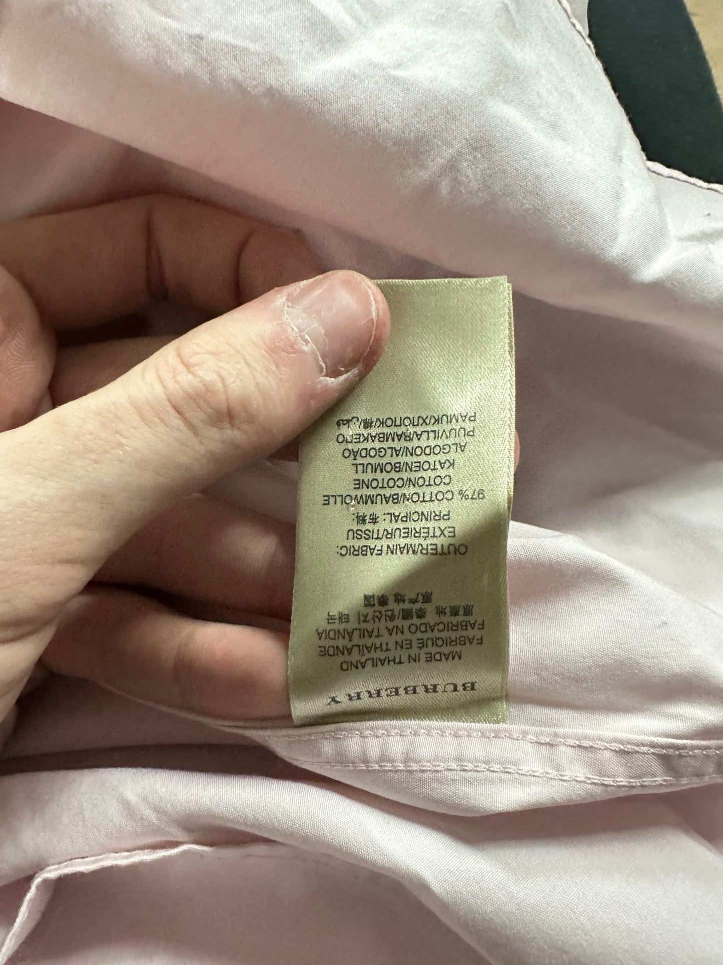 Burberry Button Up Pink Large Used