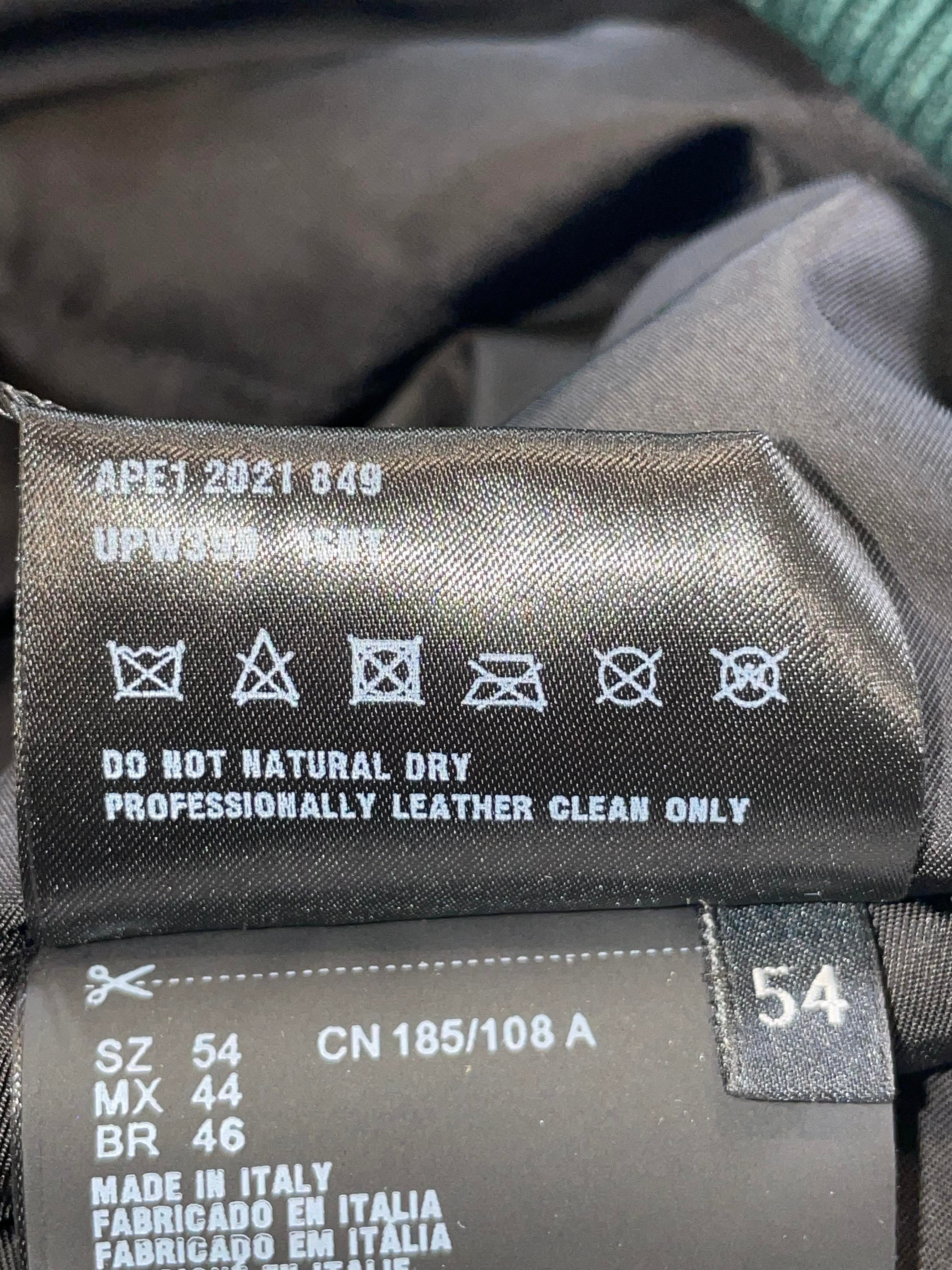 Prada Green Leather Jacket