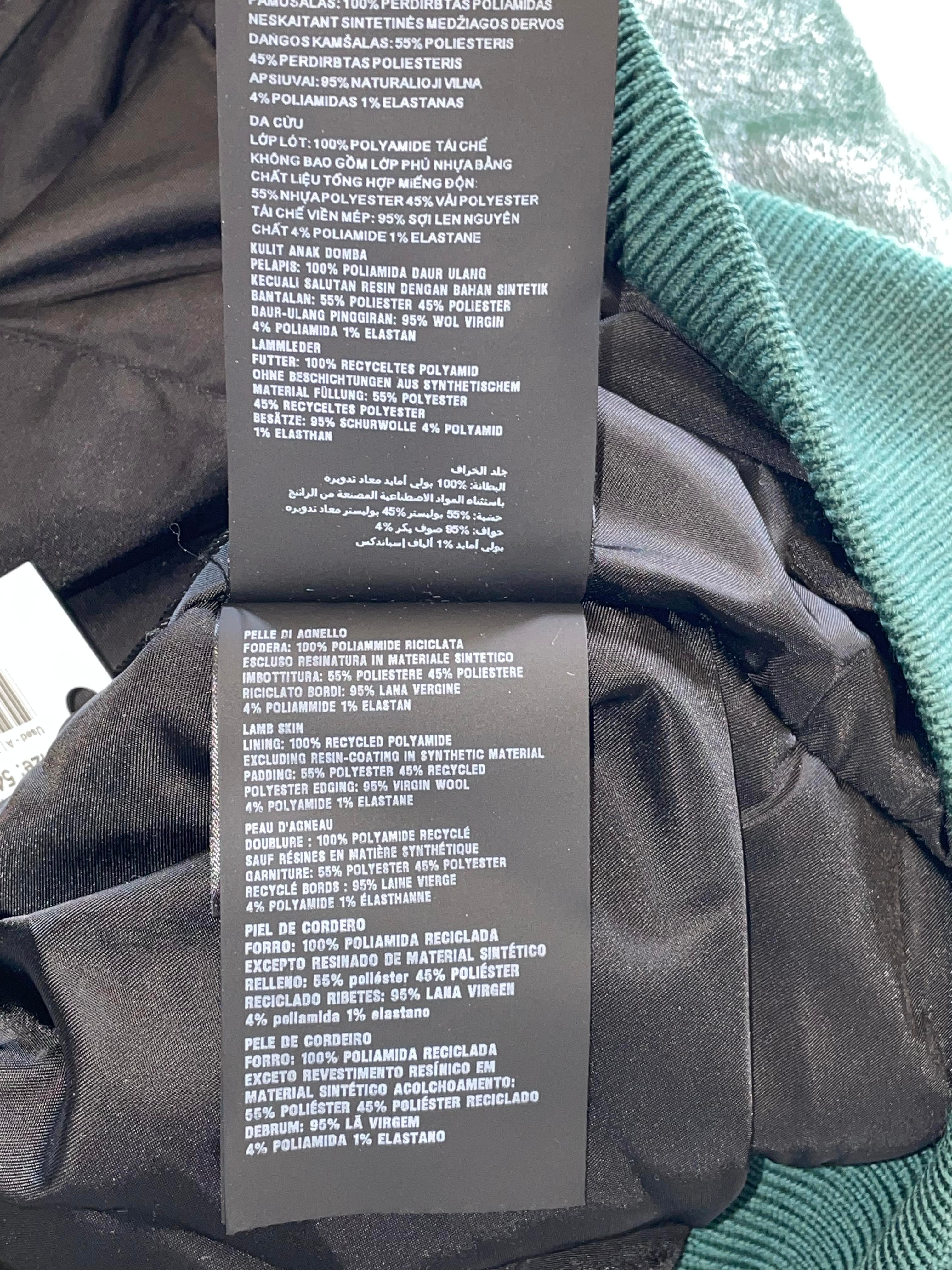 Prada Green Leather Jacket