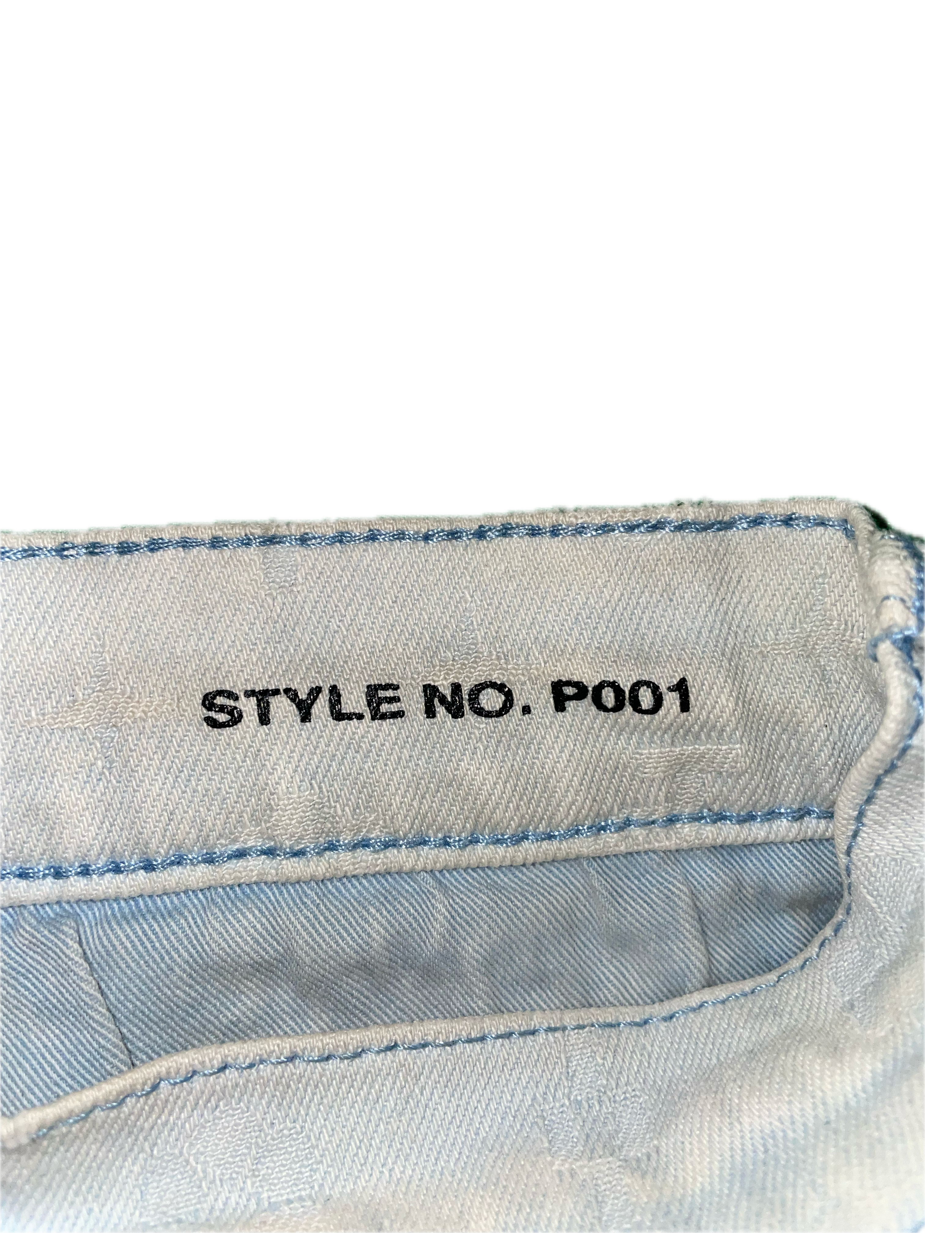 Purple Brand Monogram Light Wash Blue Jeans