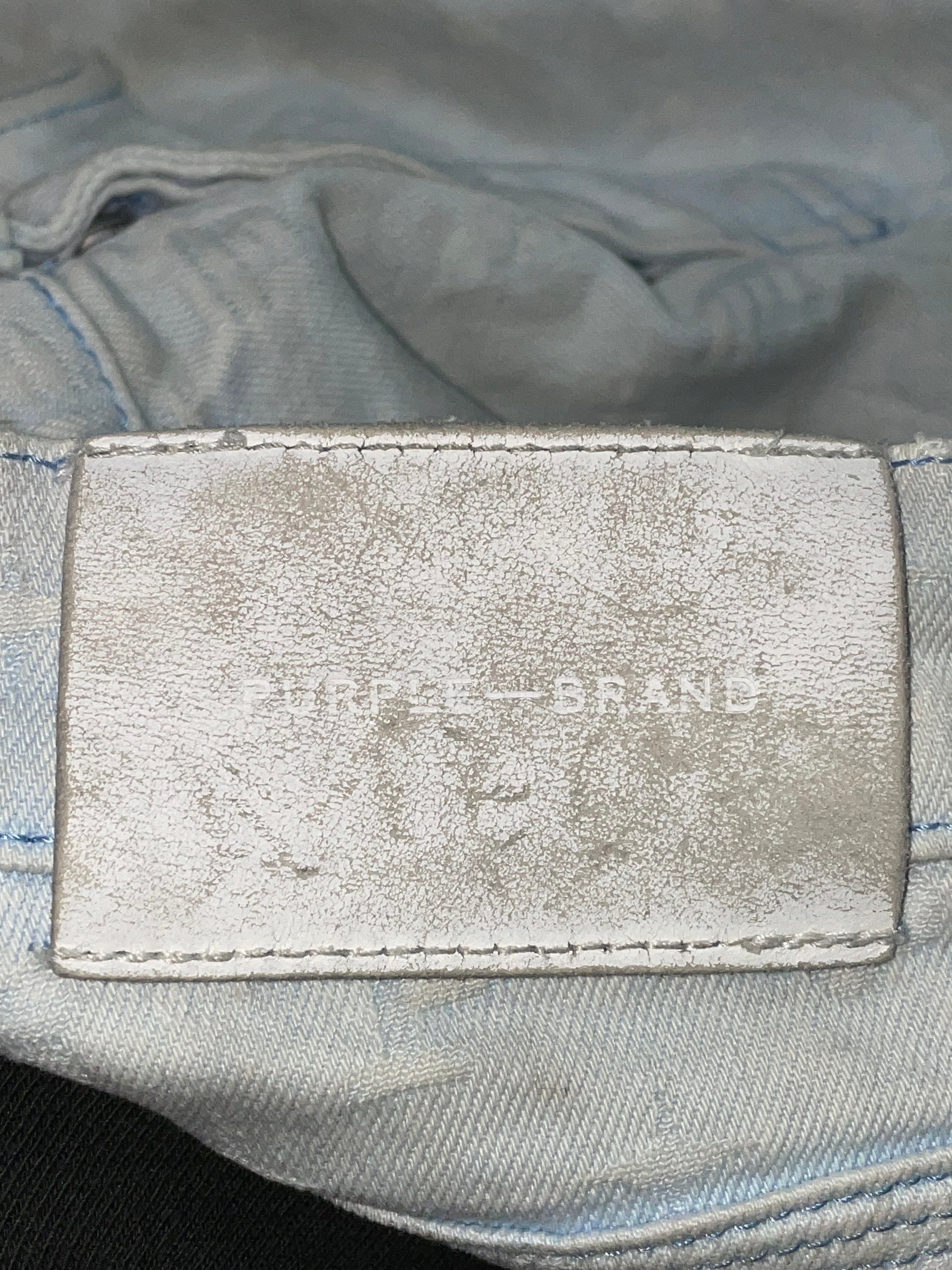Purple Brand Monogram Light Wash Blue Jeans
