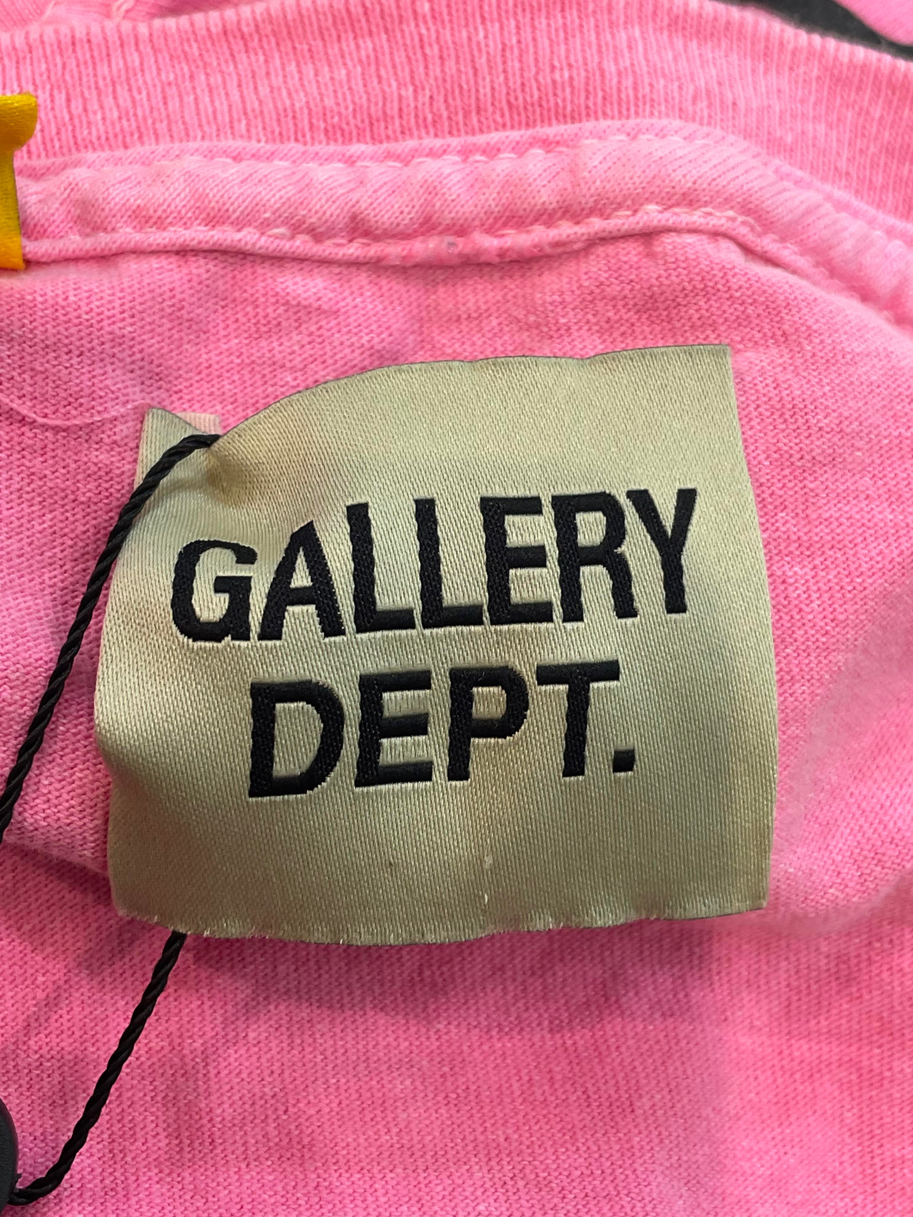 Gallery Dept Pink Black T-Shirt