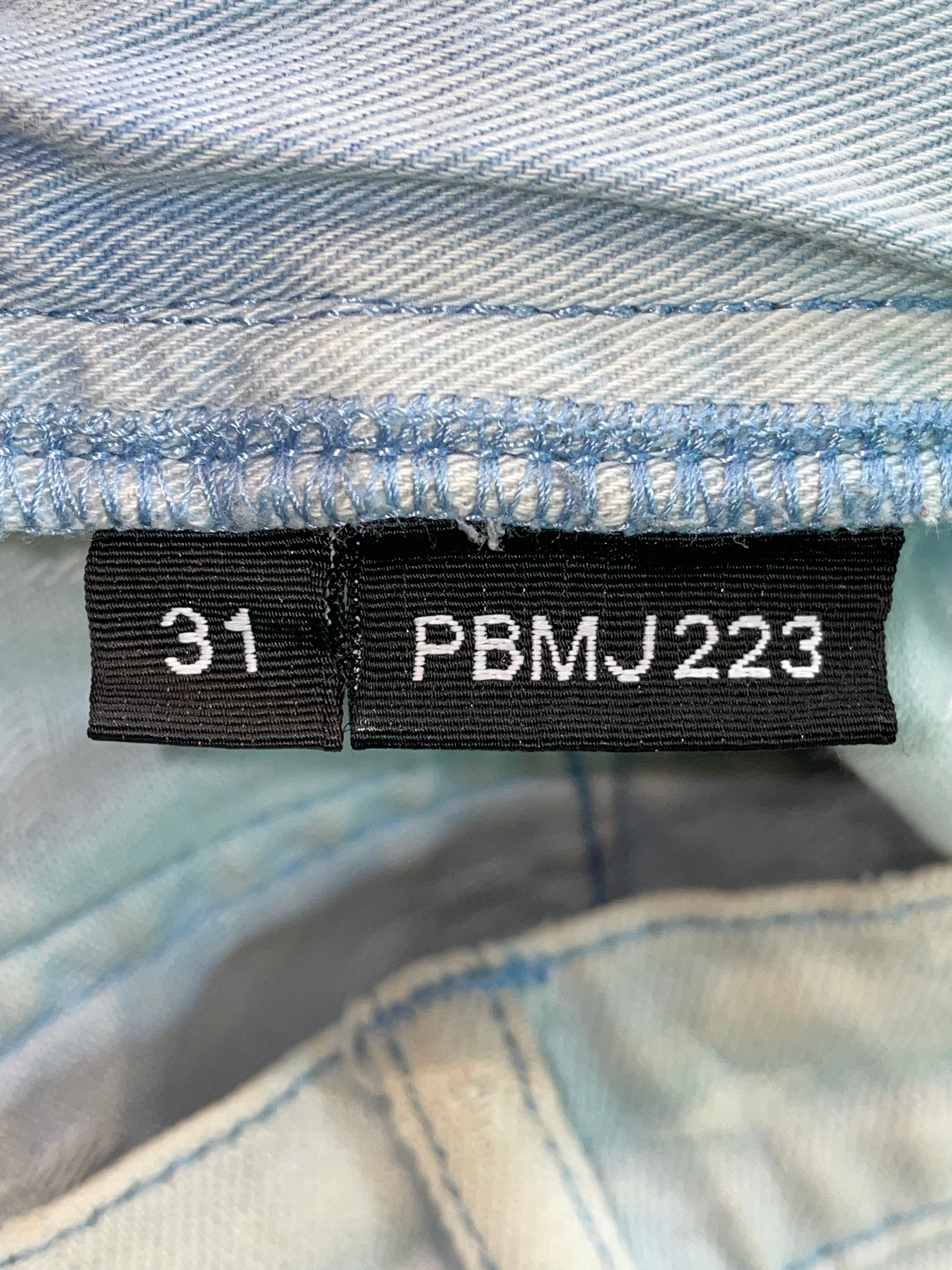 Purple Brand Monogram Light Wash Blue Jeans