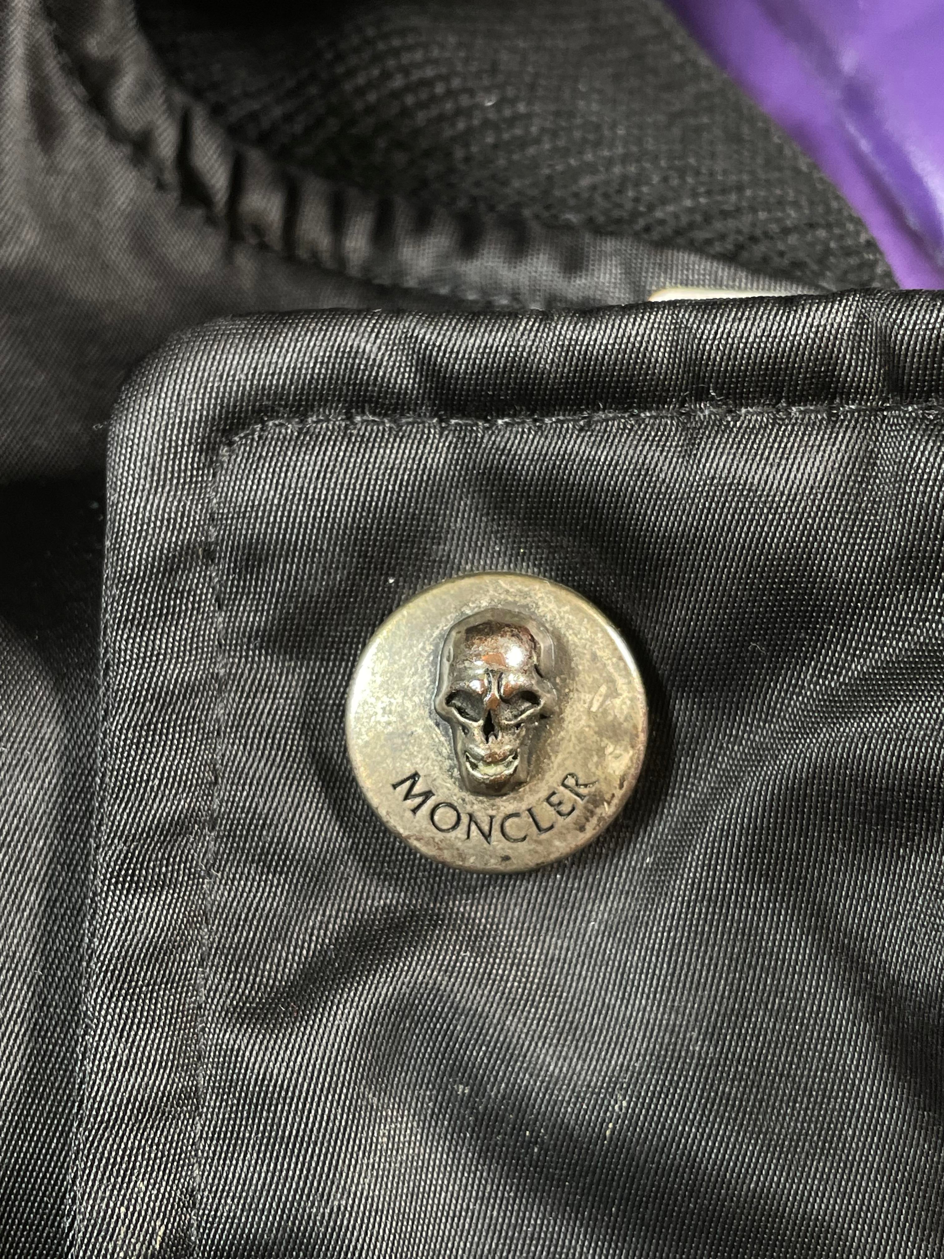Moncler Palm Angels Red Spray Black Bomber Jacket