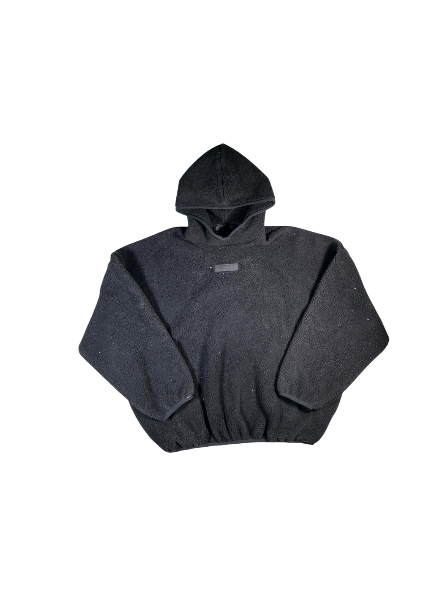 Essentials Fleece Pullover Jet Black Hoodie