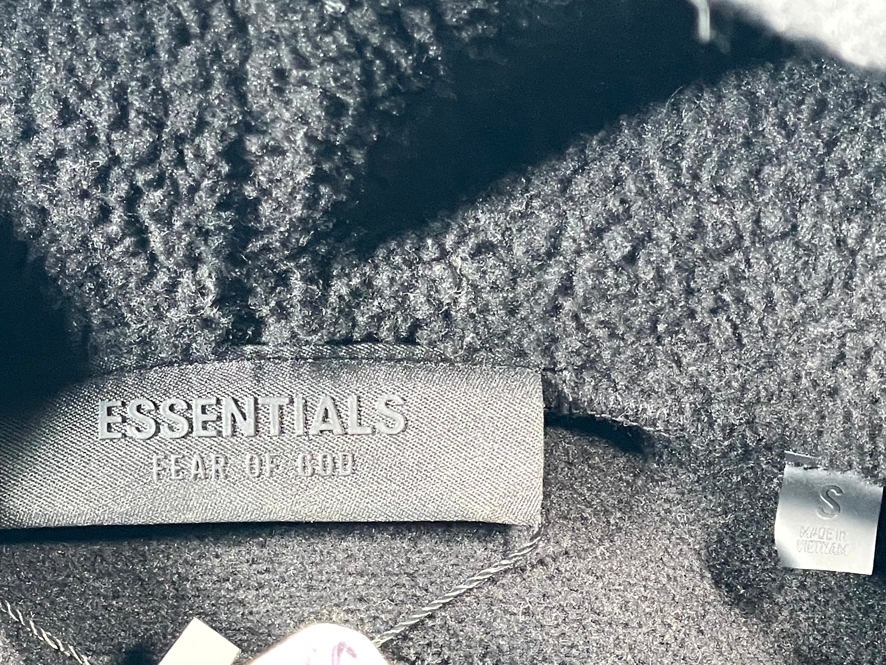 Essentials Fleece Pullover Jet Black Hoodie