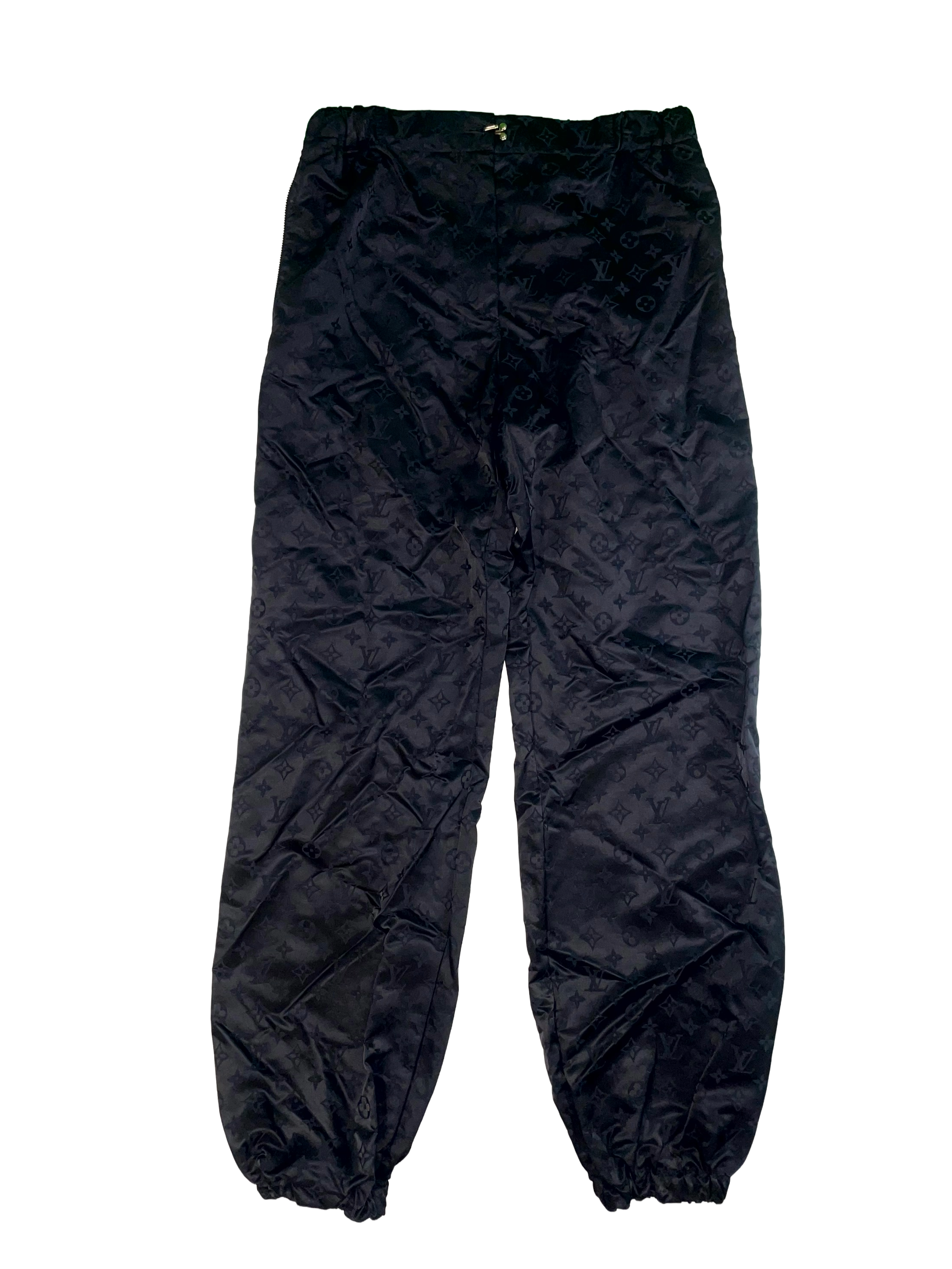 Louis Vuitton Monogram Noir Womens Black Track Pants