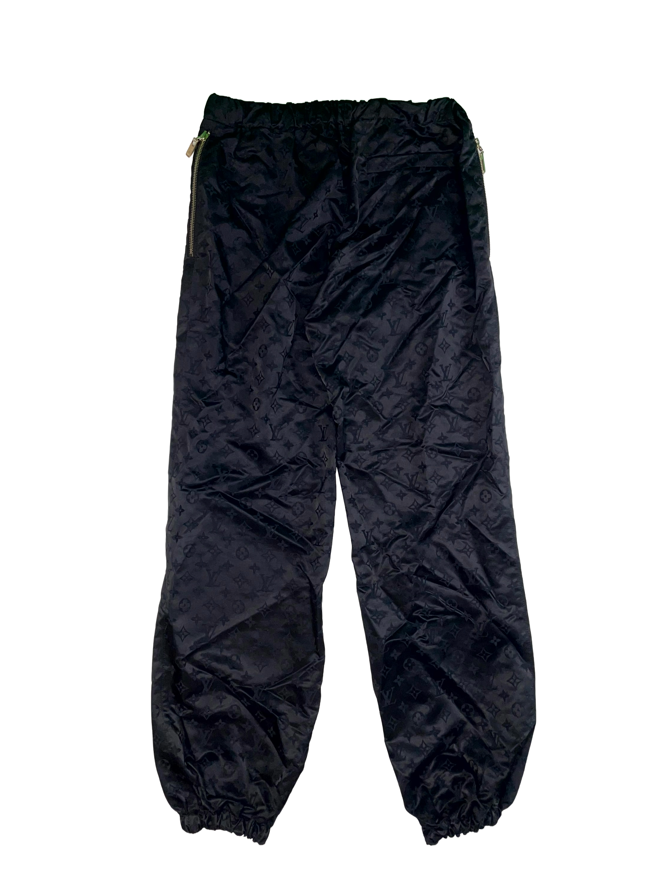 Louis Vuitton Monogram Noir Womens Black Track Pants