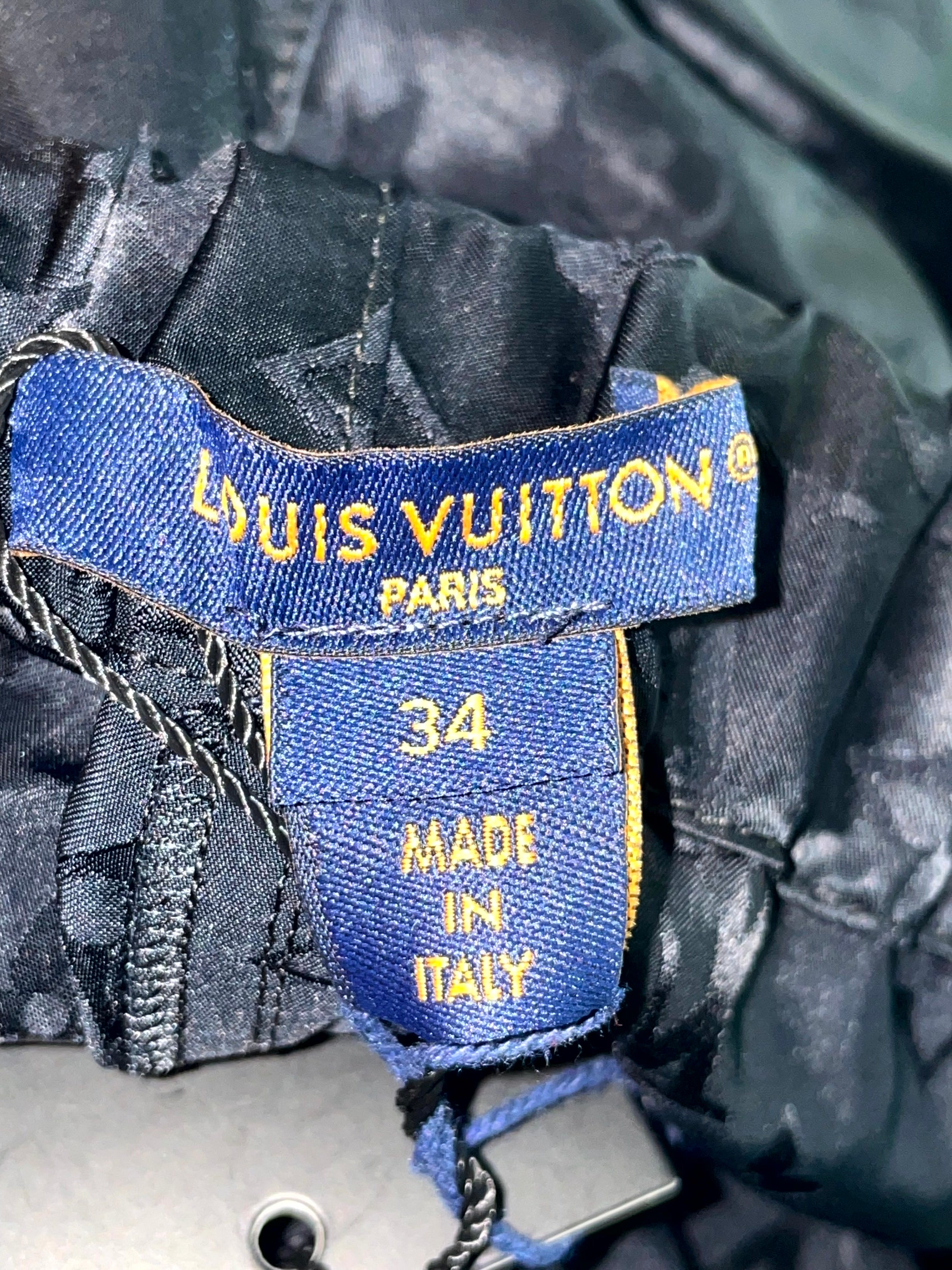 Louis Vuitton Monogram Noir Womens Black Track Pants