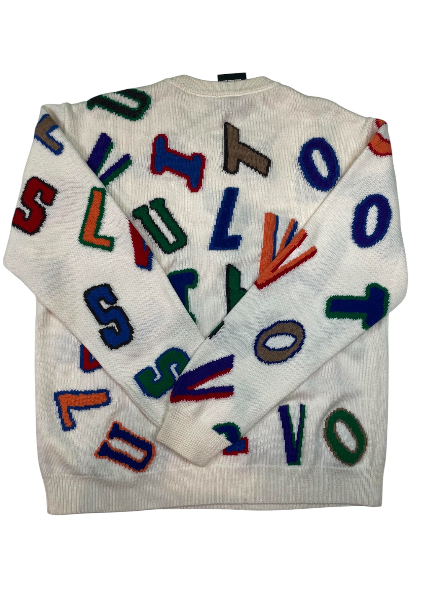 LV x NBA Crewneck Cream Multi ABC