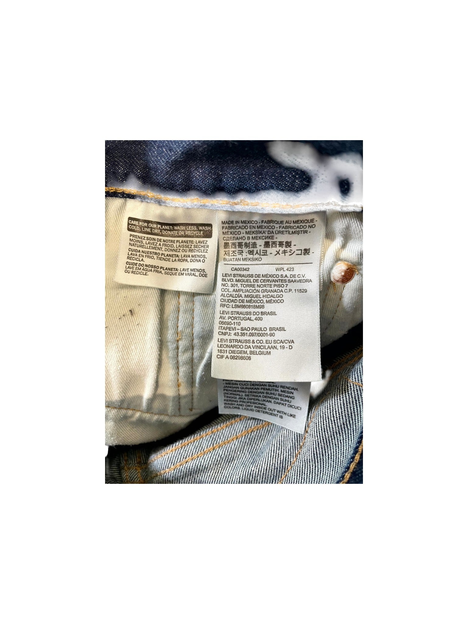 Denim Tears Cotton Wreath Navy Jeans