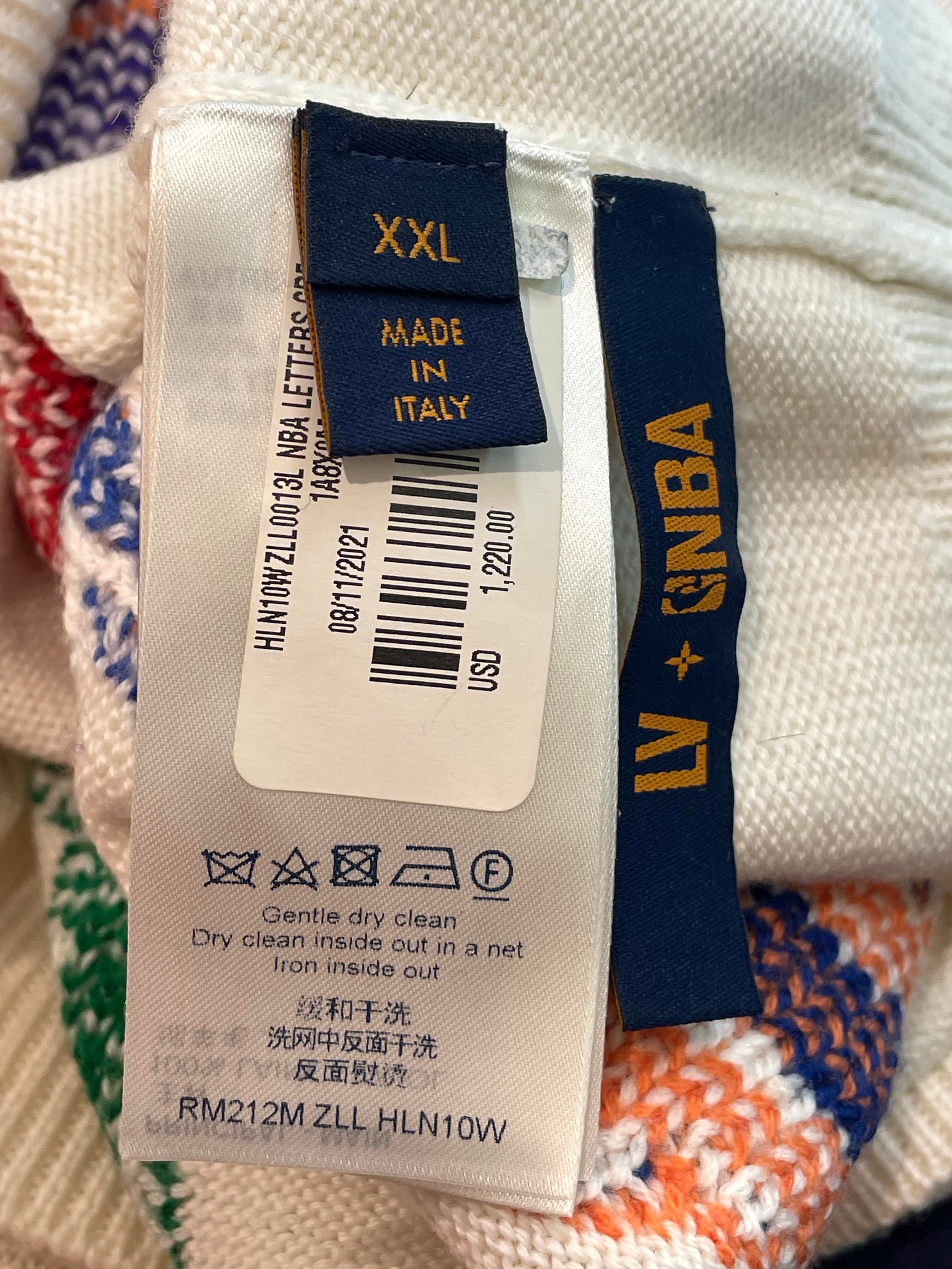 LV x NBA Crewneck Cream Multi ABC