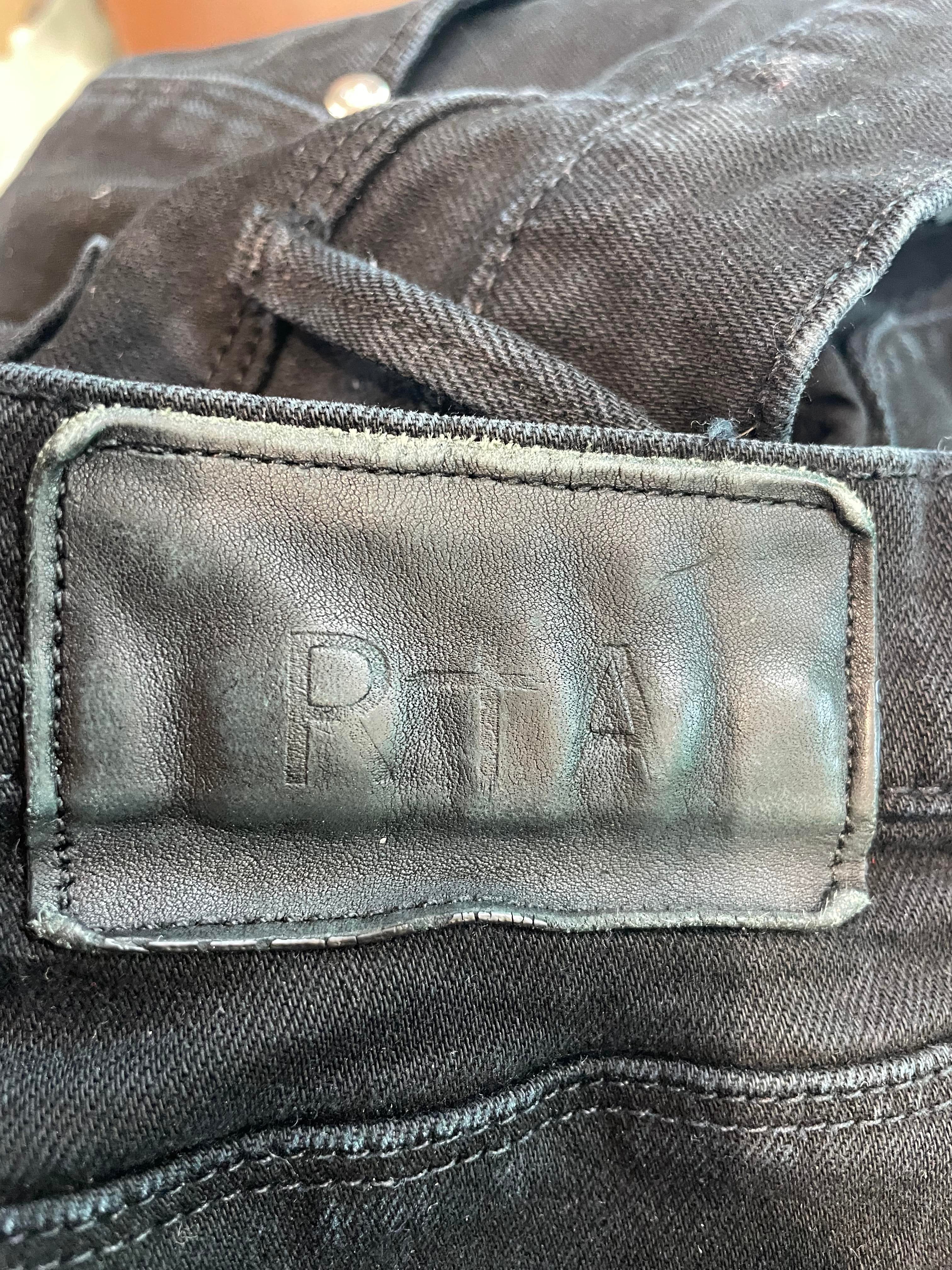 RTA Black White Sinner Jeans