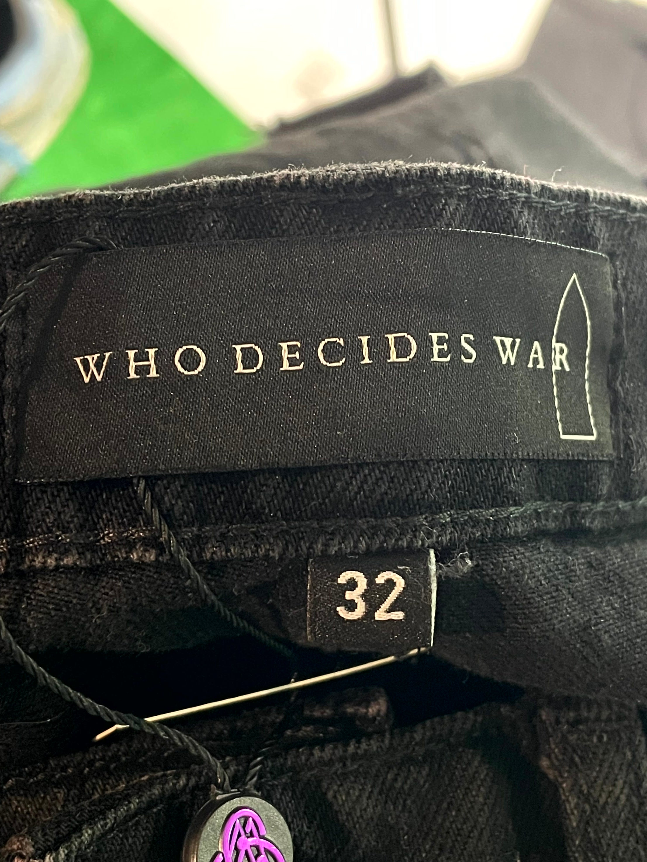 Who Decides War Flyaway Black Jeans