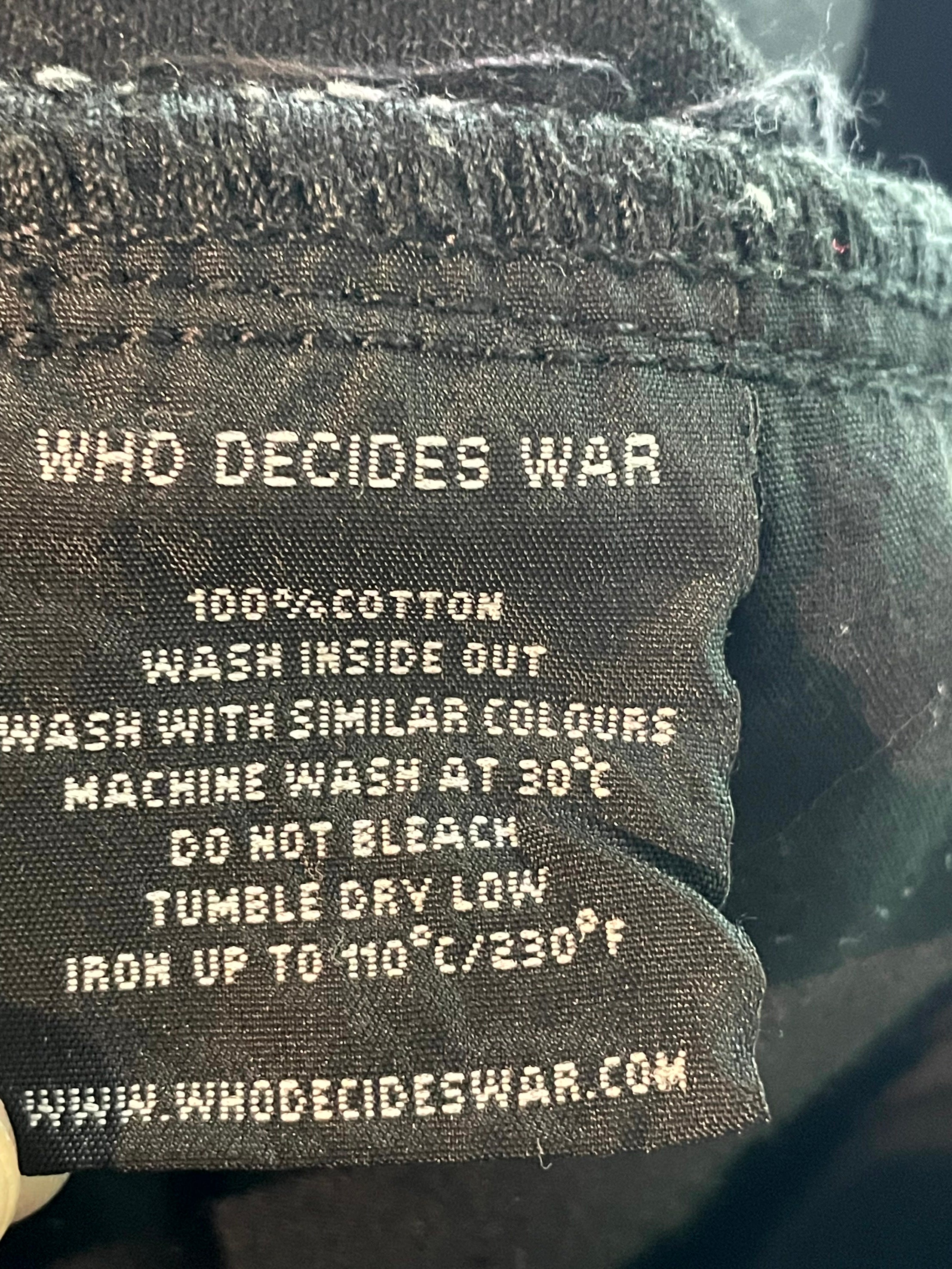 Who Decides War Flyaway Black Jeans