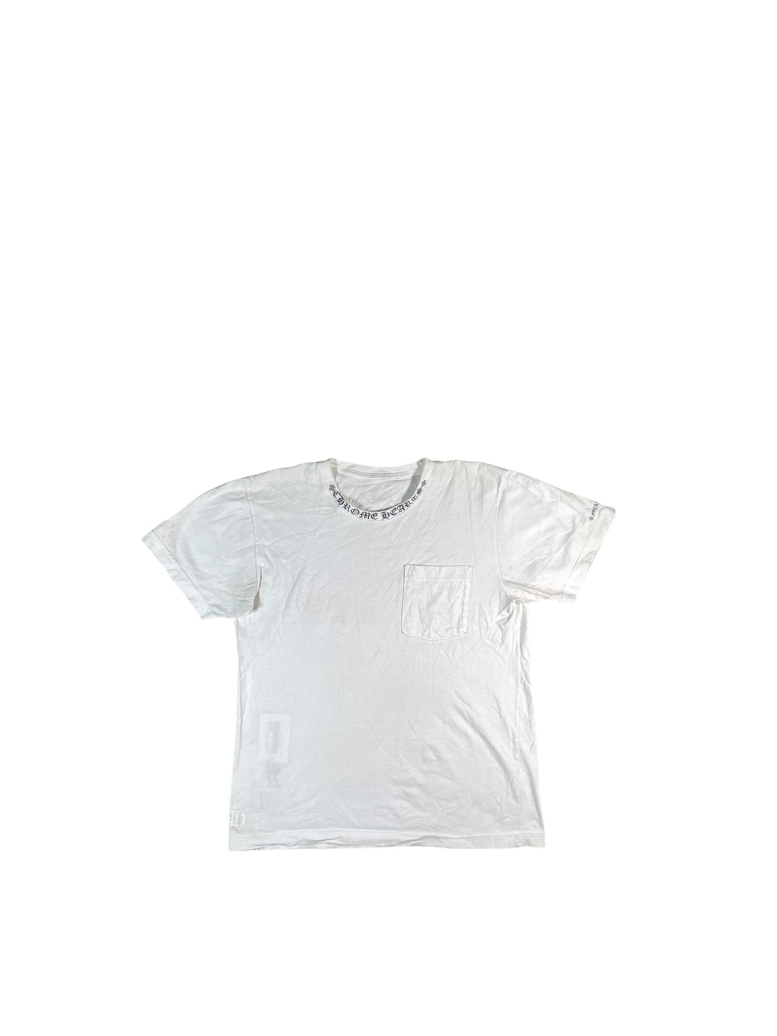 Chrome Hearts Neck Logo White Tee