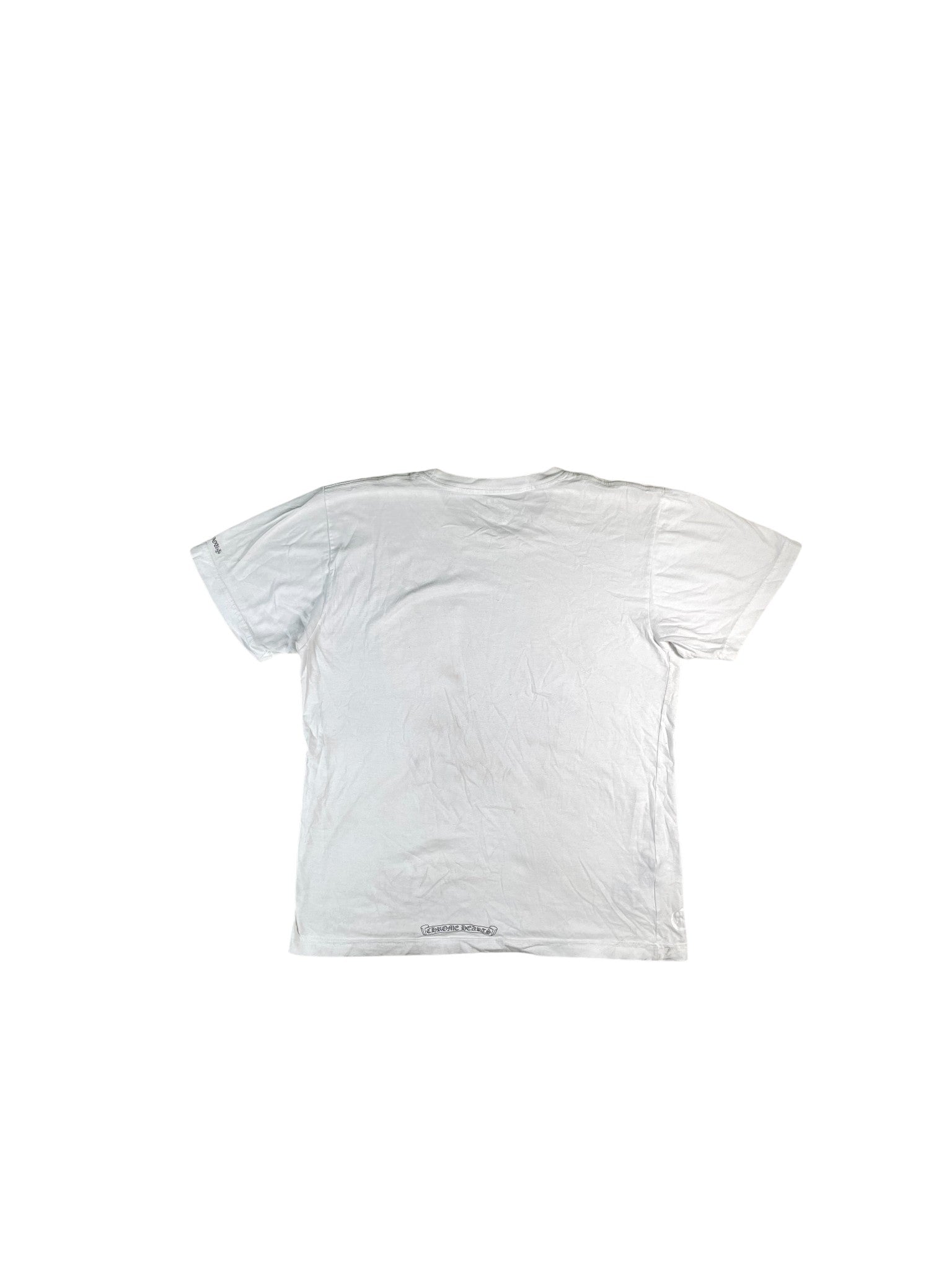 Chrome Hearts Neck Logo White Tee
