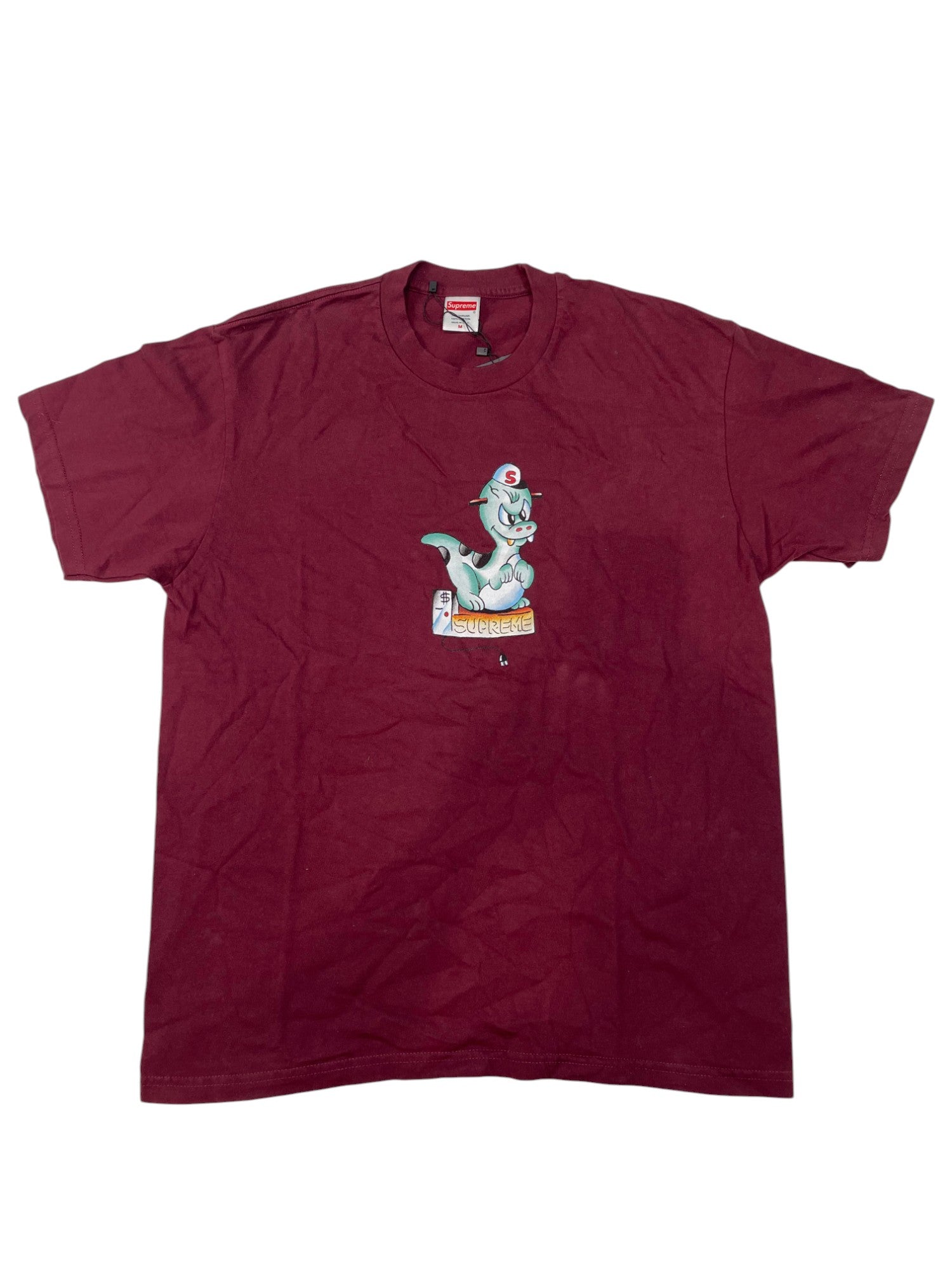 Supreme T-Shirt Dinosaur Maroon