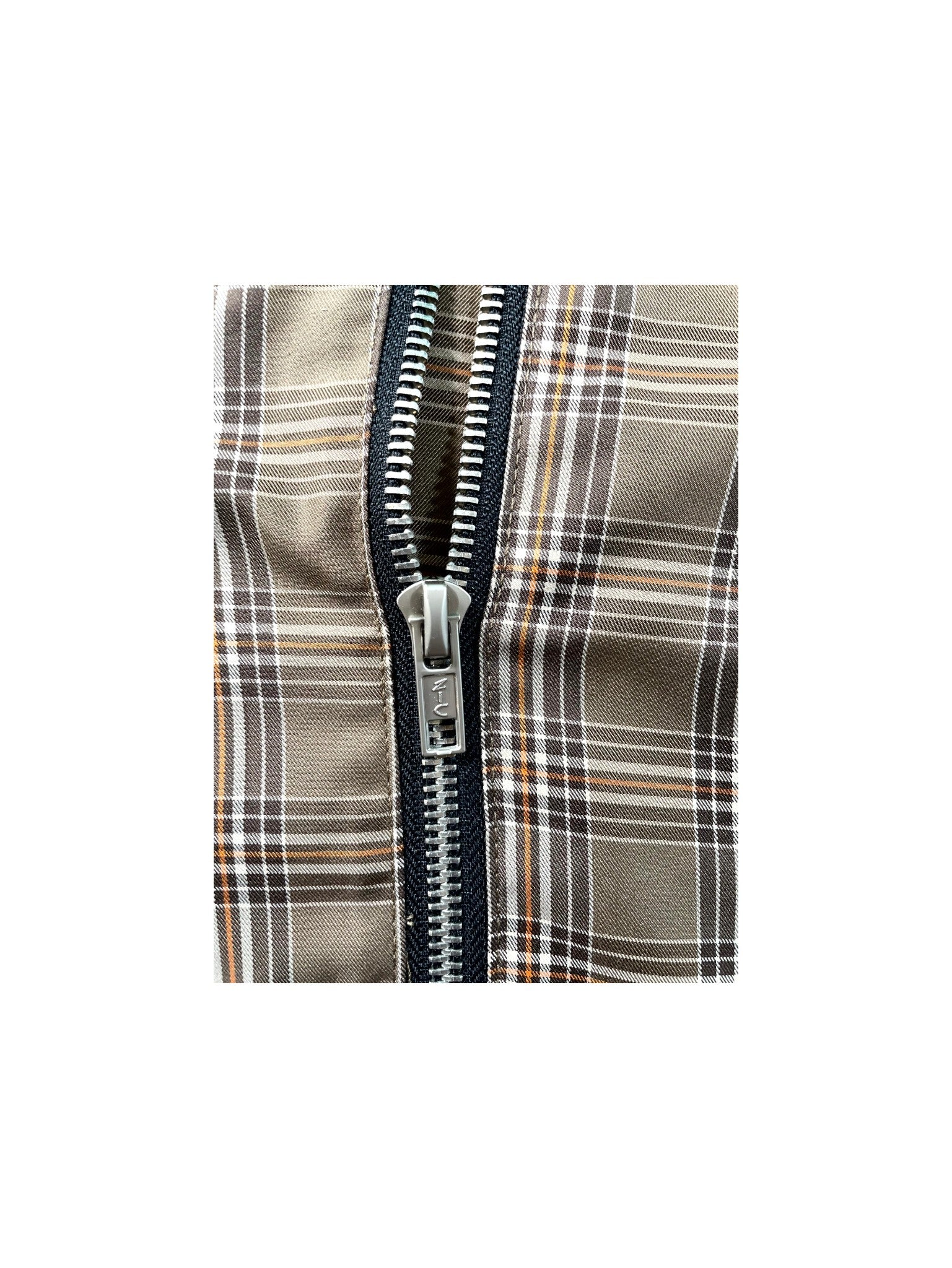 Zic Made "Plaid Monogram Windbreaker" Multicolor Jacket