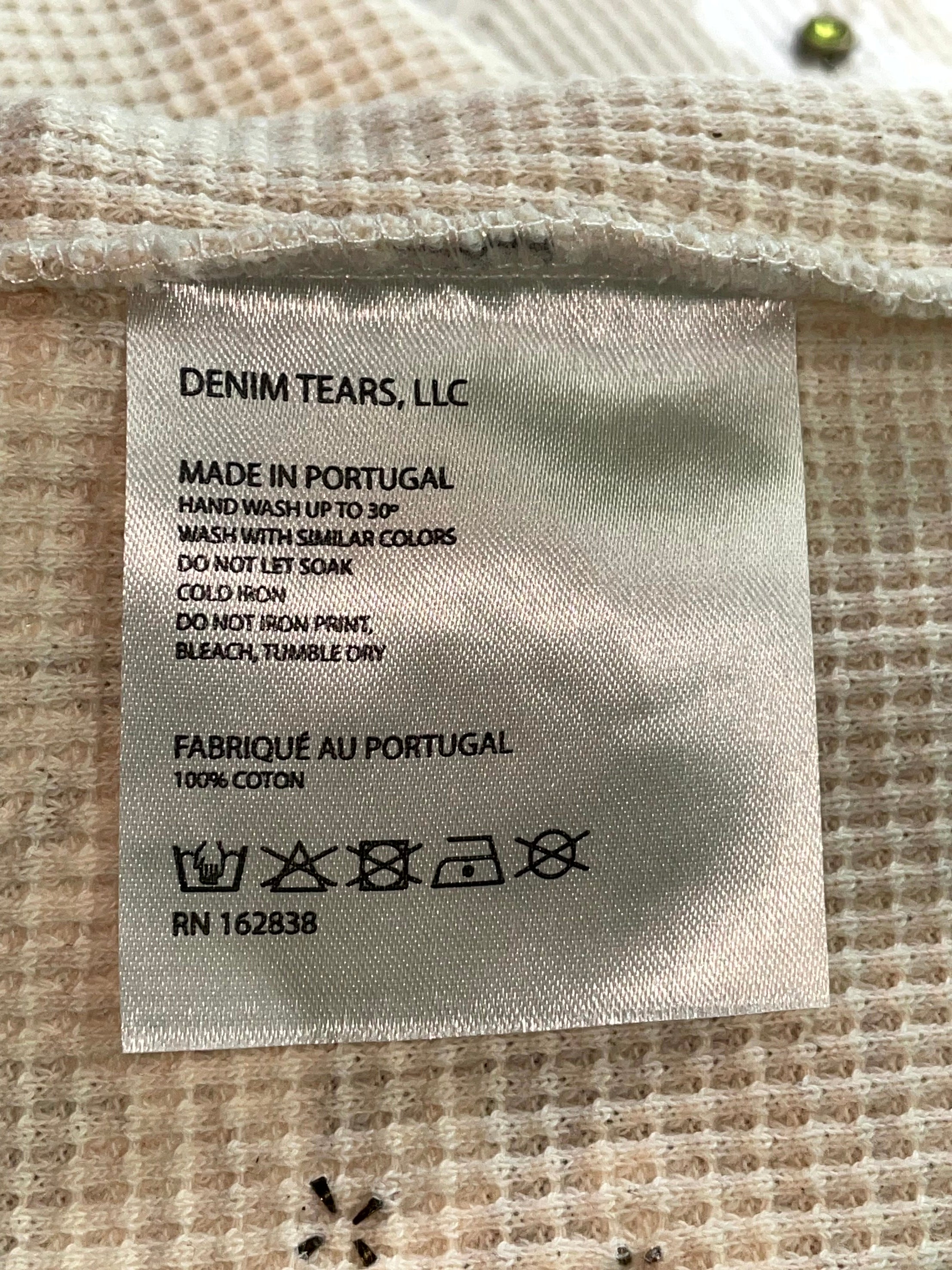 Denim Tears Rhinestone Cream Thermal