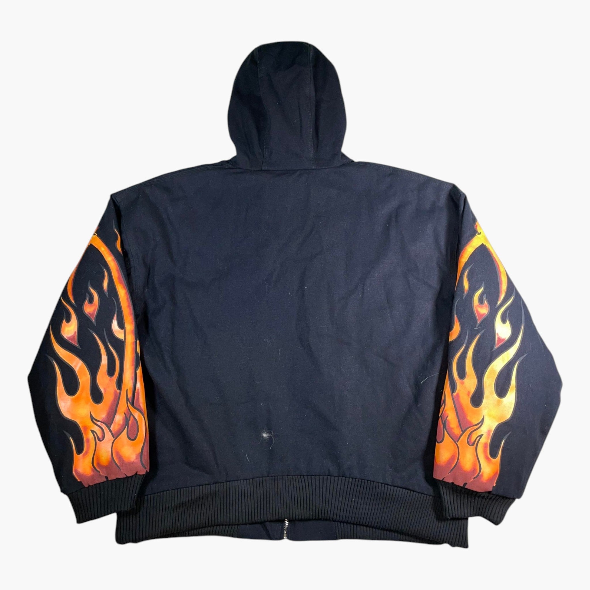 Warren Lotas Carhartt Flame Black & Orange Jacket