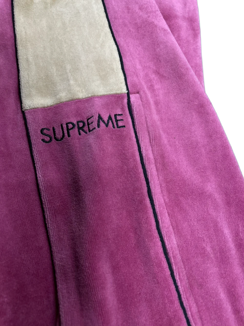 Supreme Pink & Beige Track Pants
