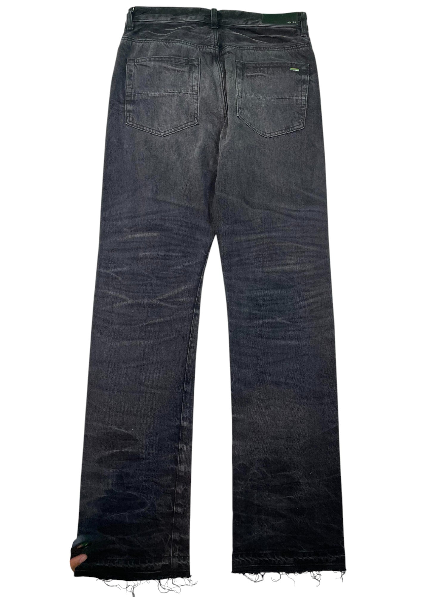 Amiri Thrasher Wide Leg Black Jeans