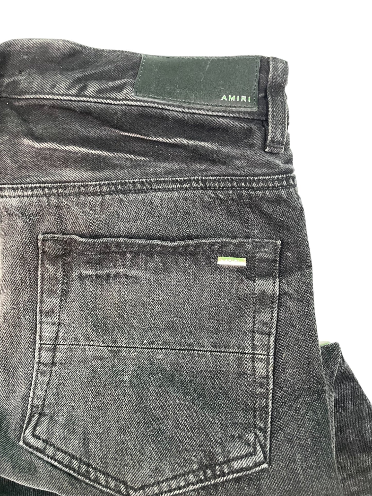 Amiri Thrasher Wide Leg Black Jeans