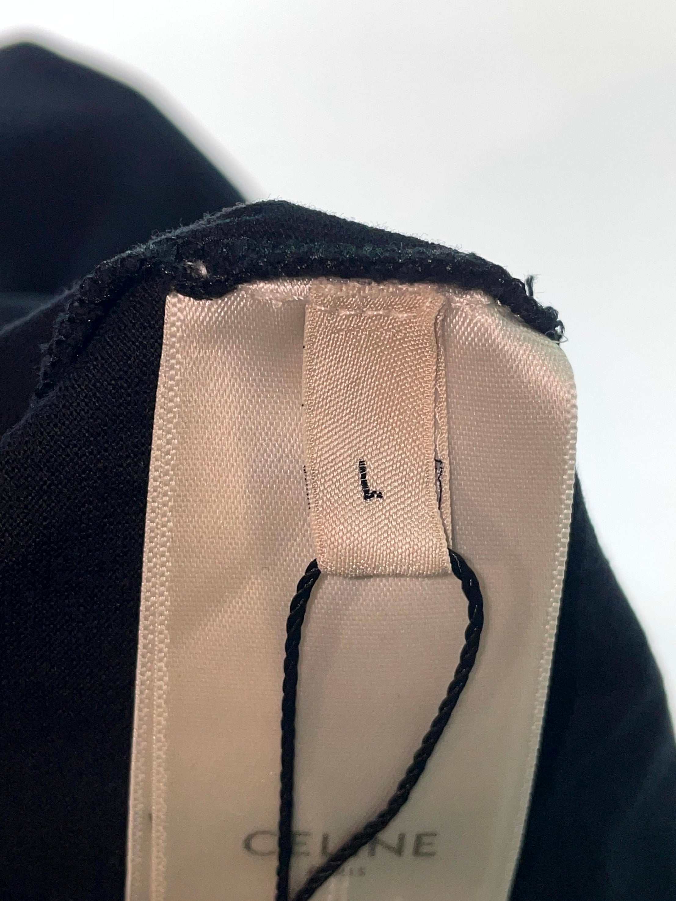 Celine 'Arc Logo' Black & Mustard Yellow Tee