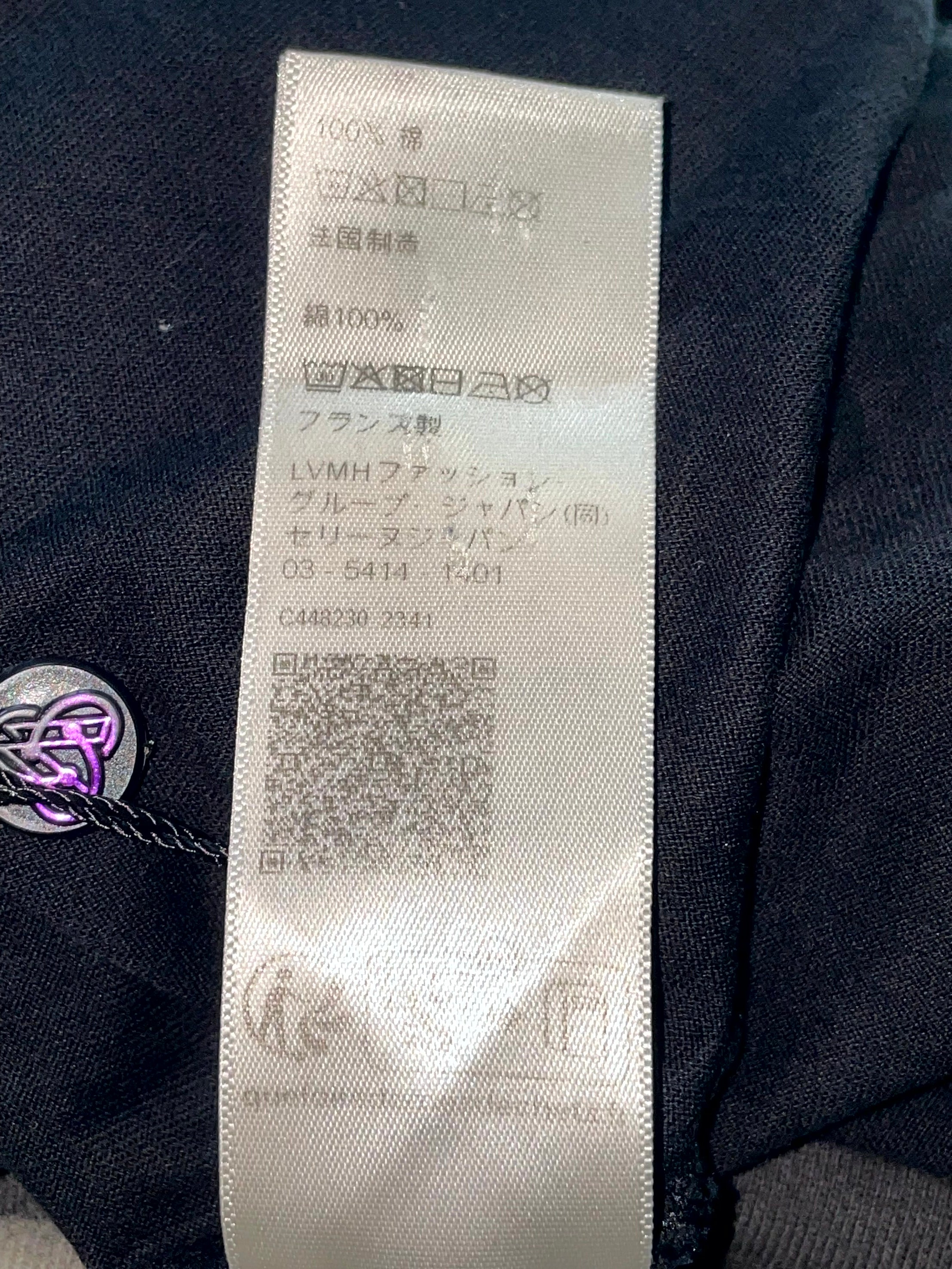 Celine 'Arc Logo' Black & Mustard Yellow Tee