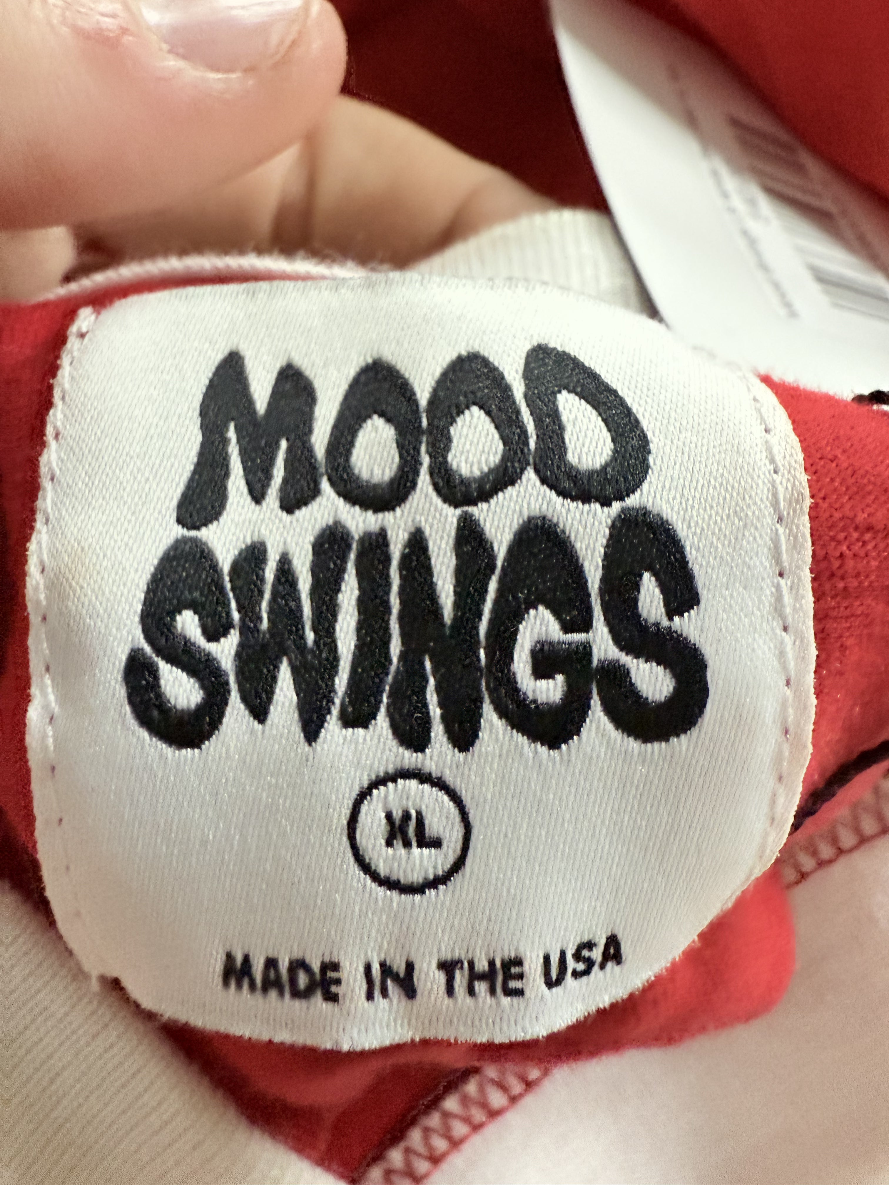 Mood Swings LS White Red Used XL