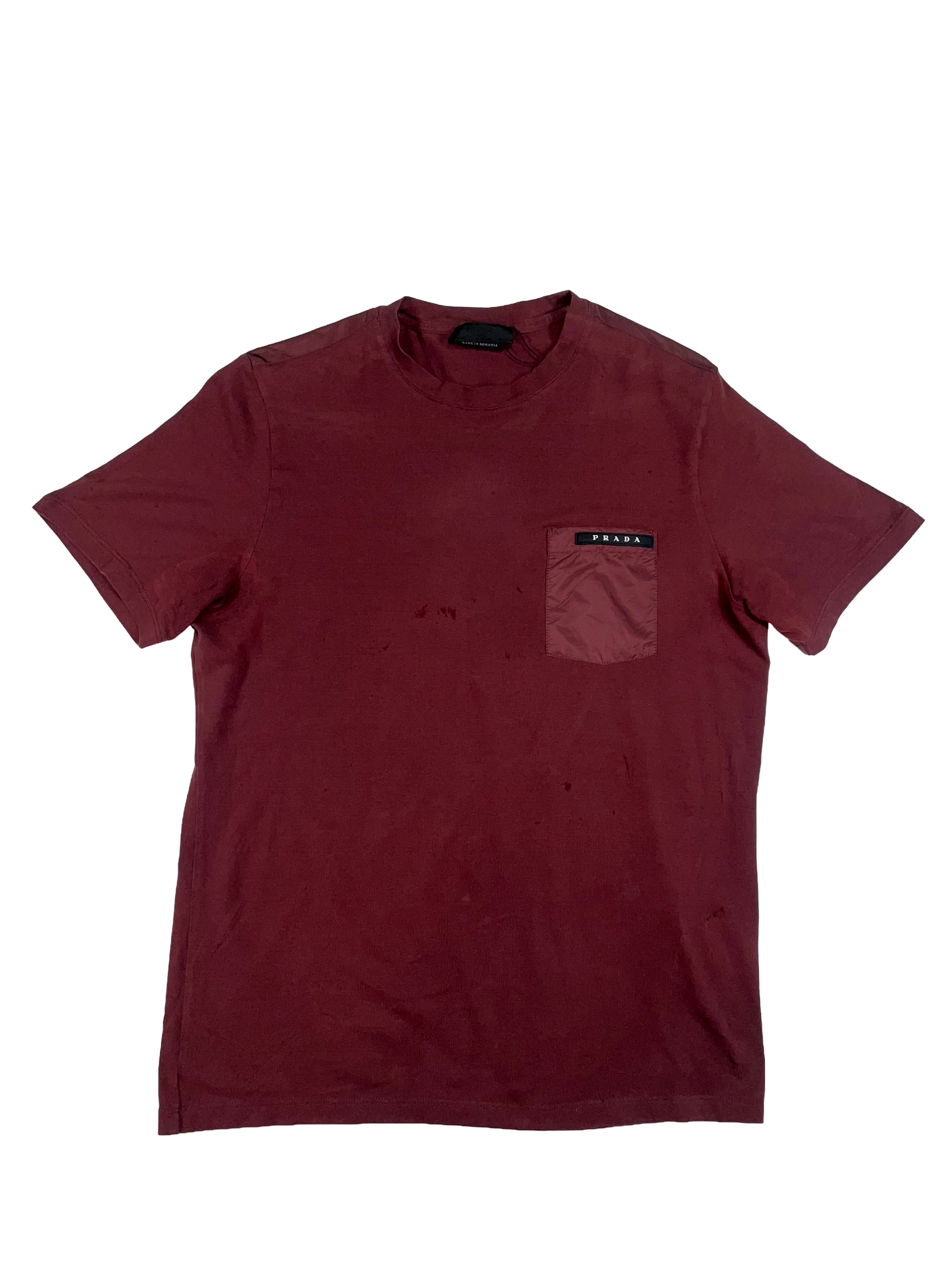Prada Logo Maroon Tee